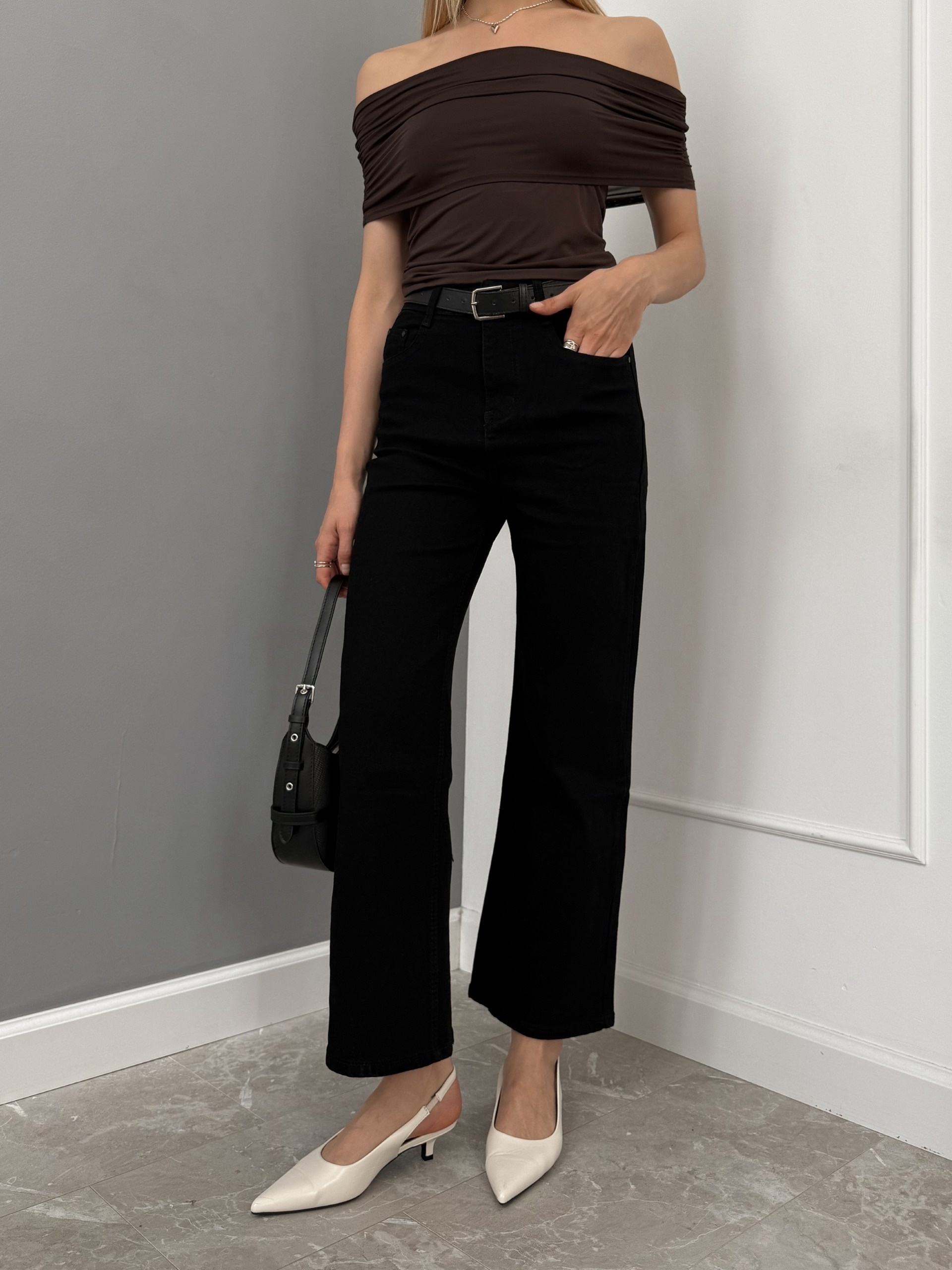 Джинсы Praisejeans F6147J прямые черные