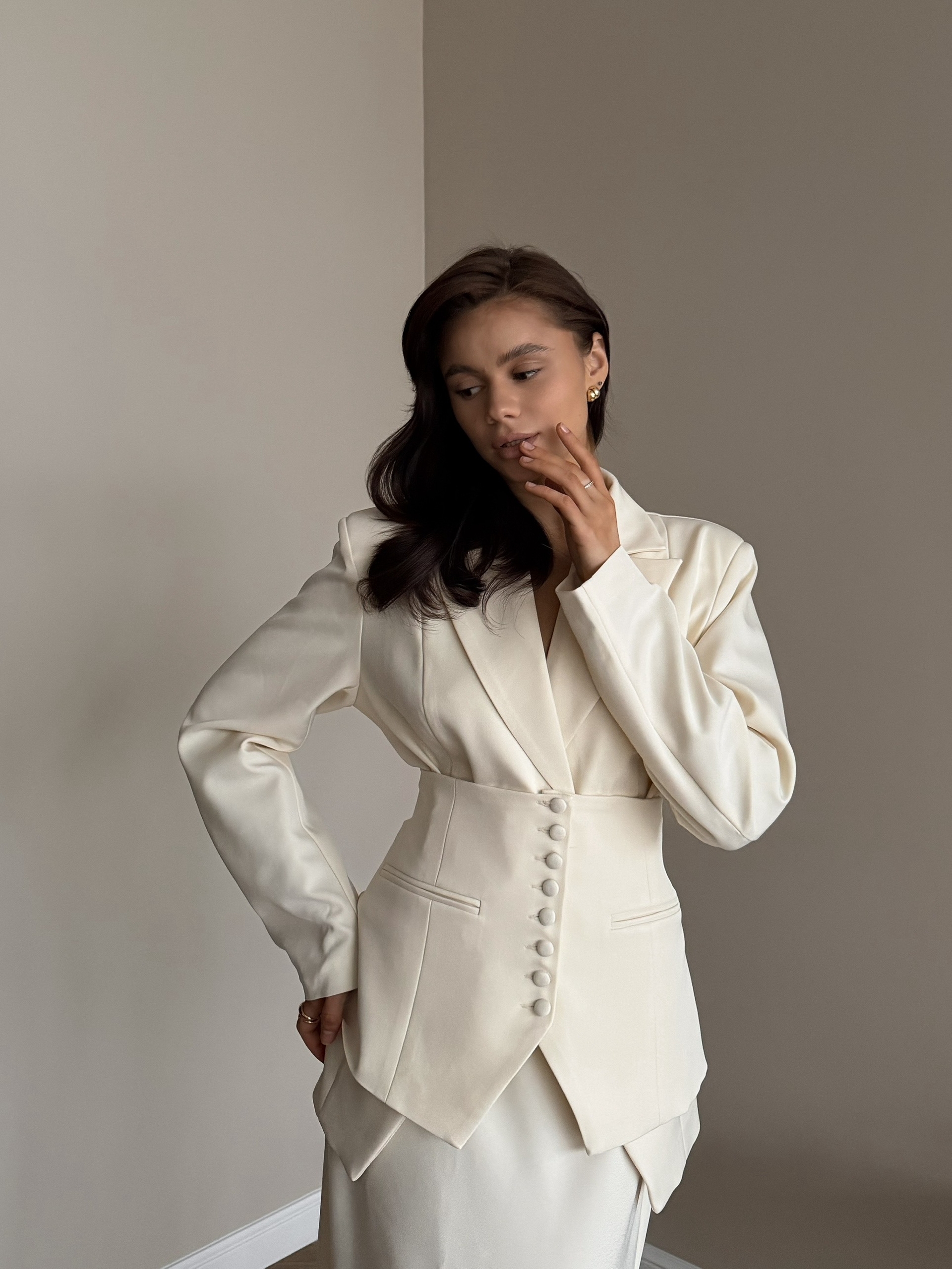 Костюм тройка Jainal style 0312 жакет+юбка