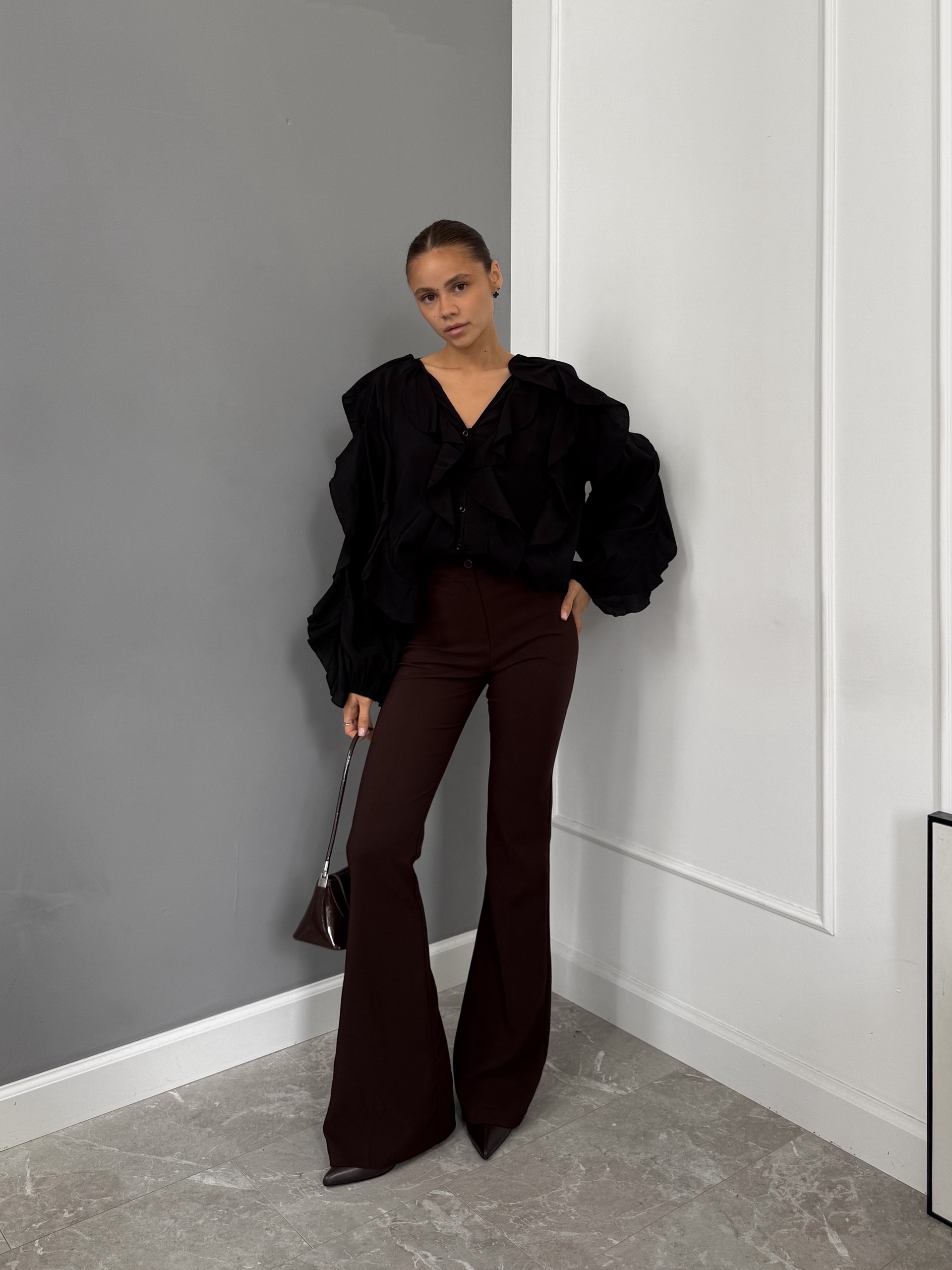 Блузка Fashion 25126 хб рюши