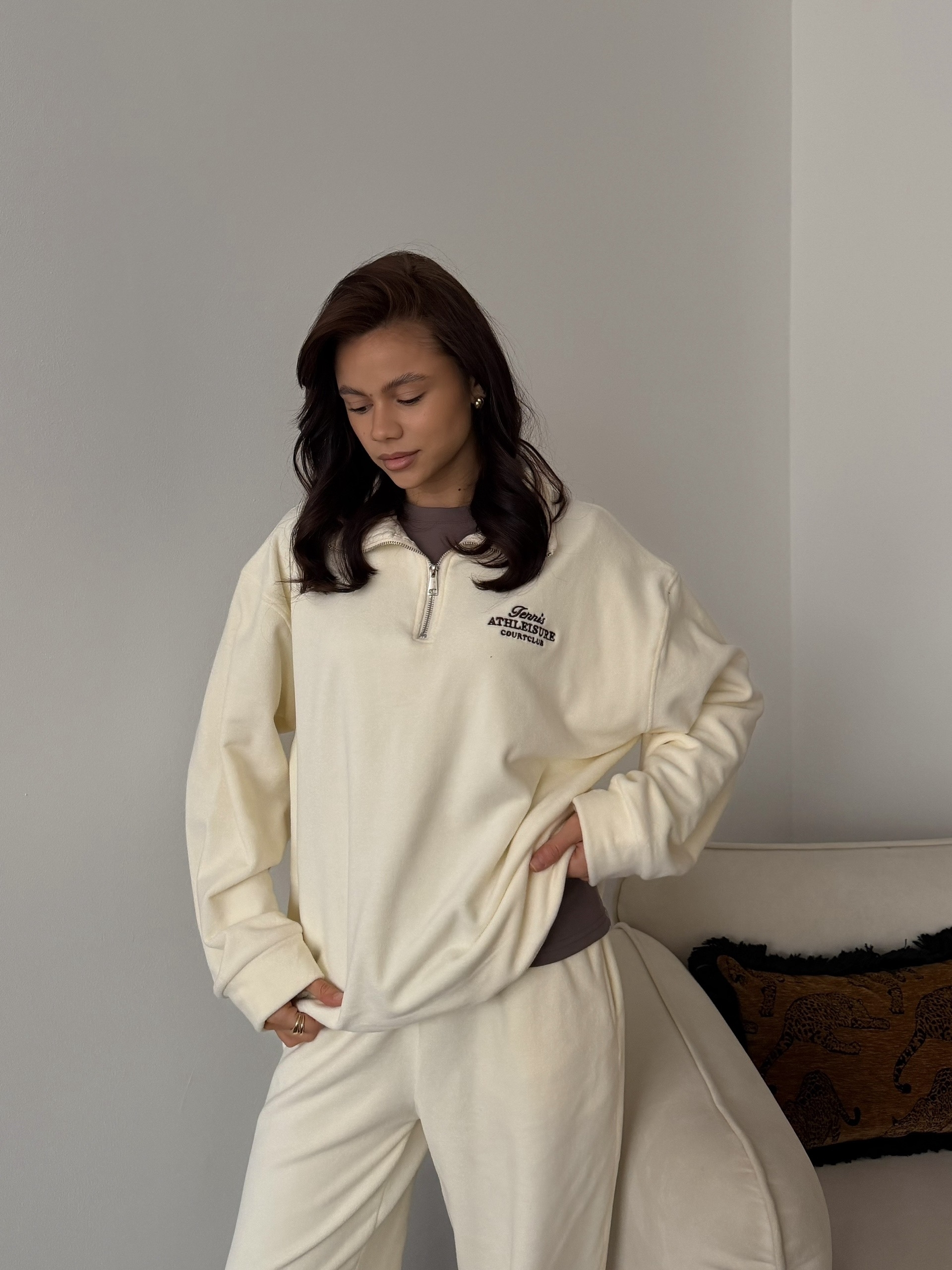 Костюм Korea 3079 tennis ворот на замке флисовый