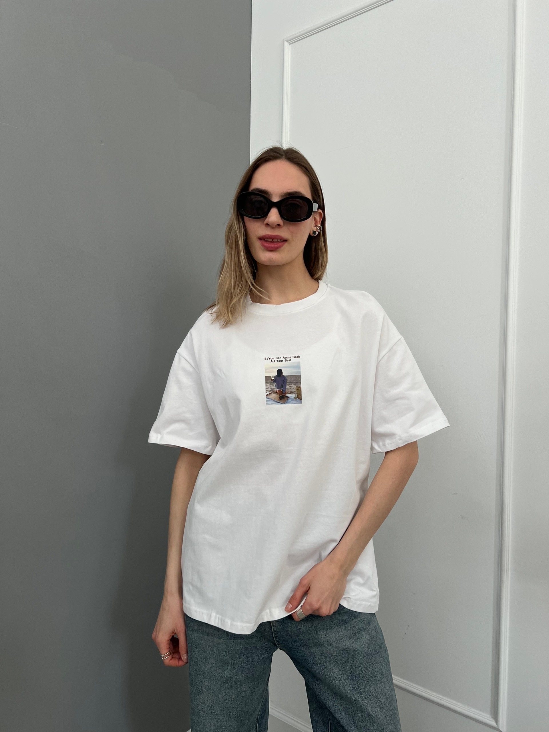 Футболка Korea 7763 девушка