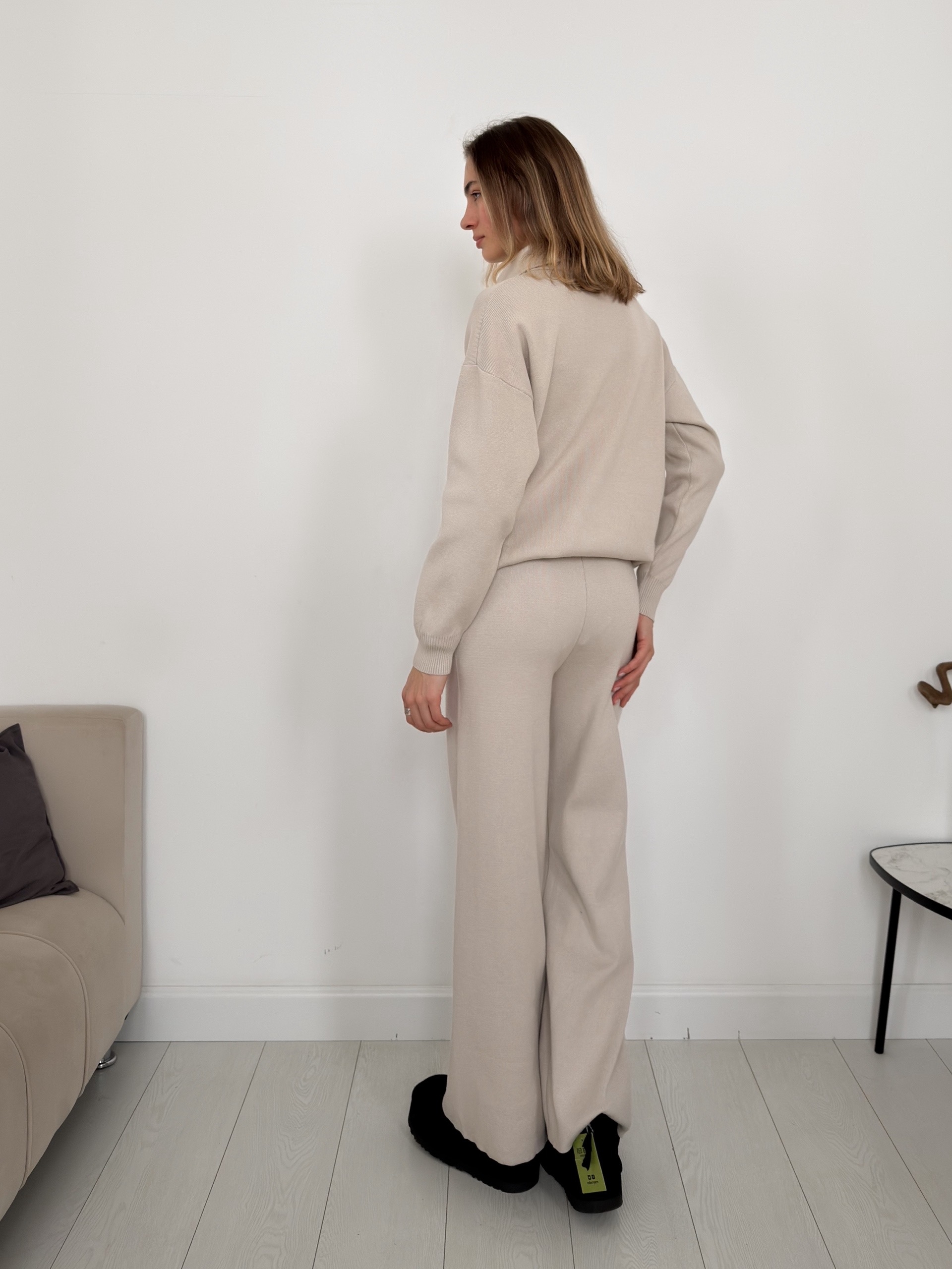 Костюм Korea 4970джемпер поло на молнии+брюки