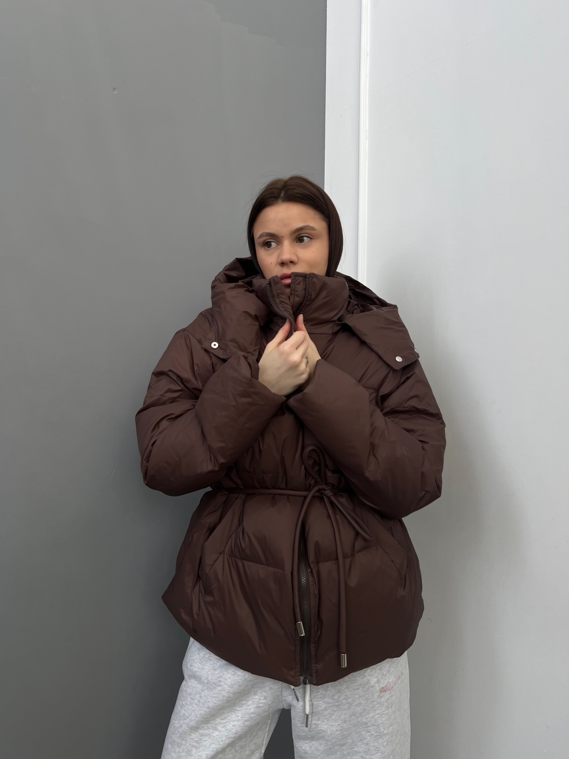 Куртка W 5983 с пояском