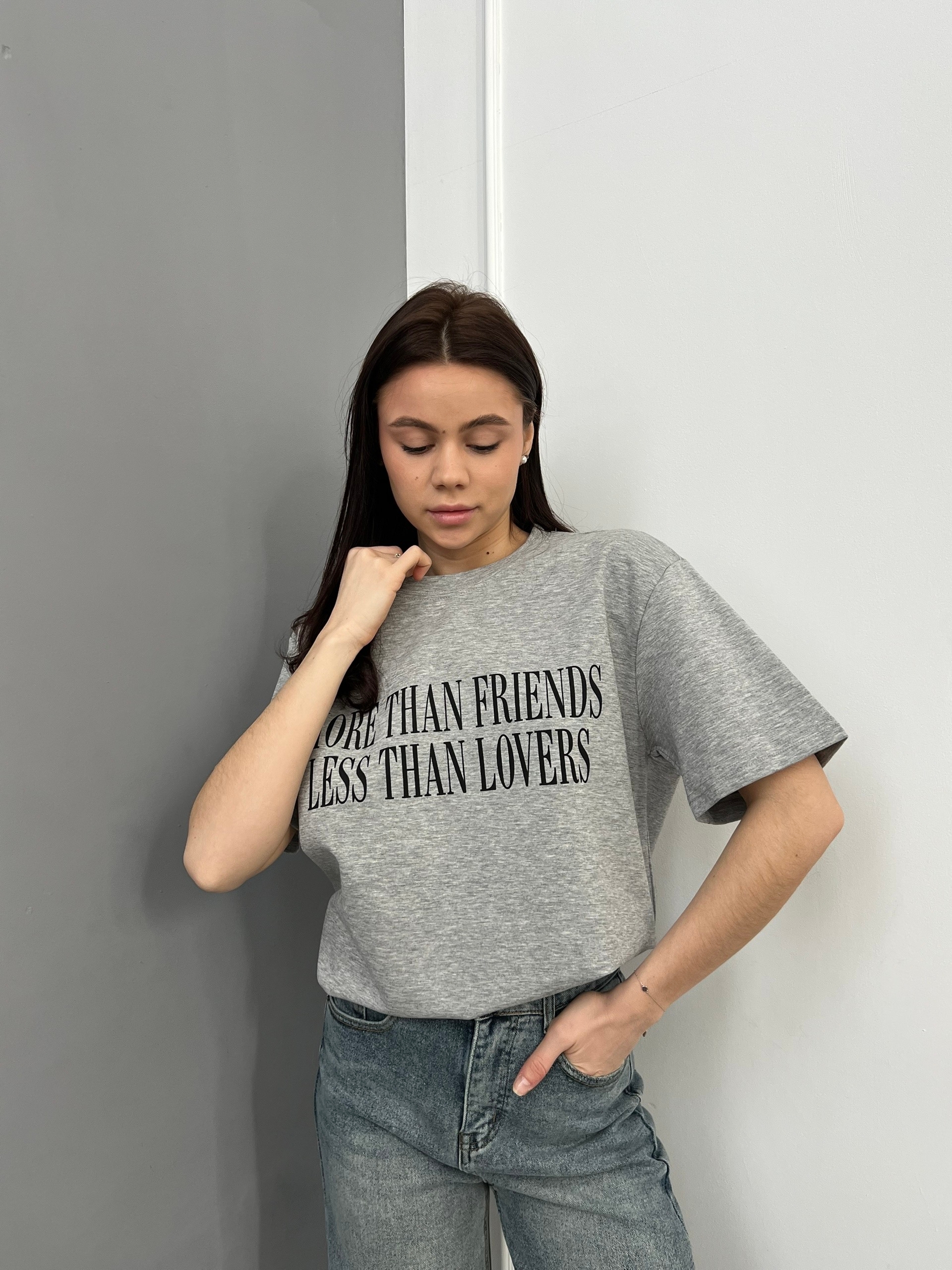 Футболка W 9298 More than оверсайз