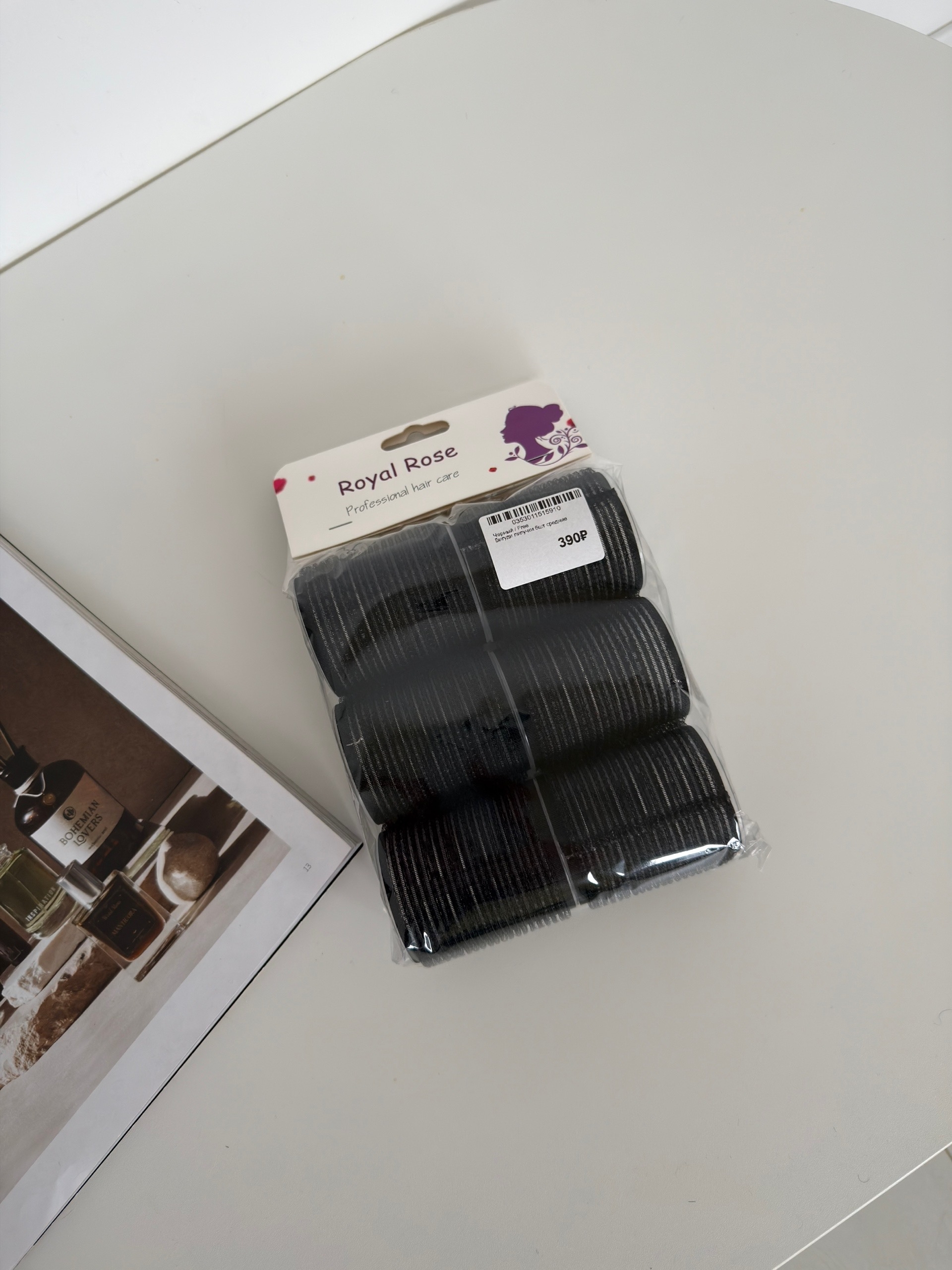 Бигуди липучки 6шт средние