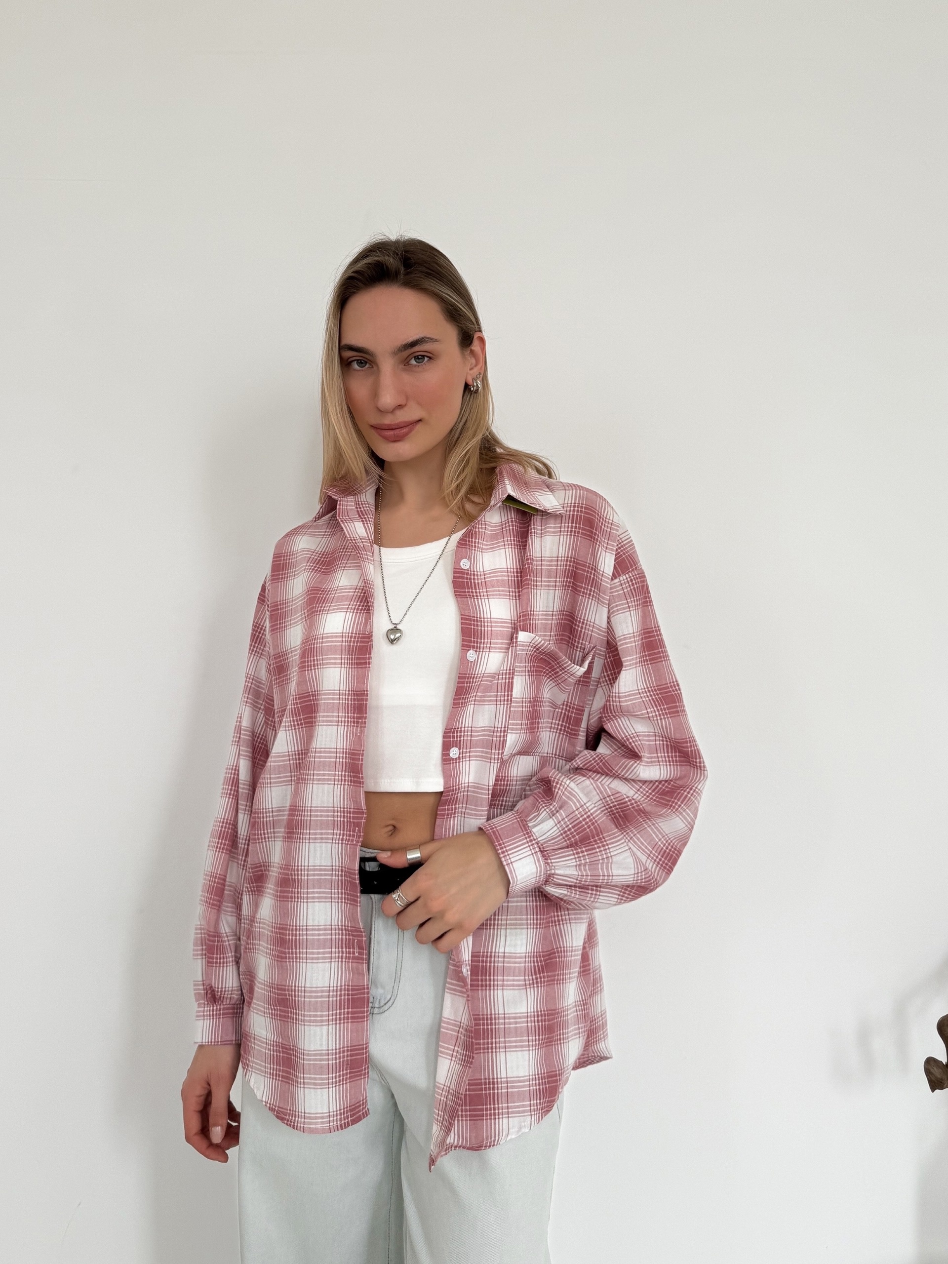 Рубашка LanLan 85013 клетка