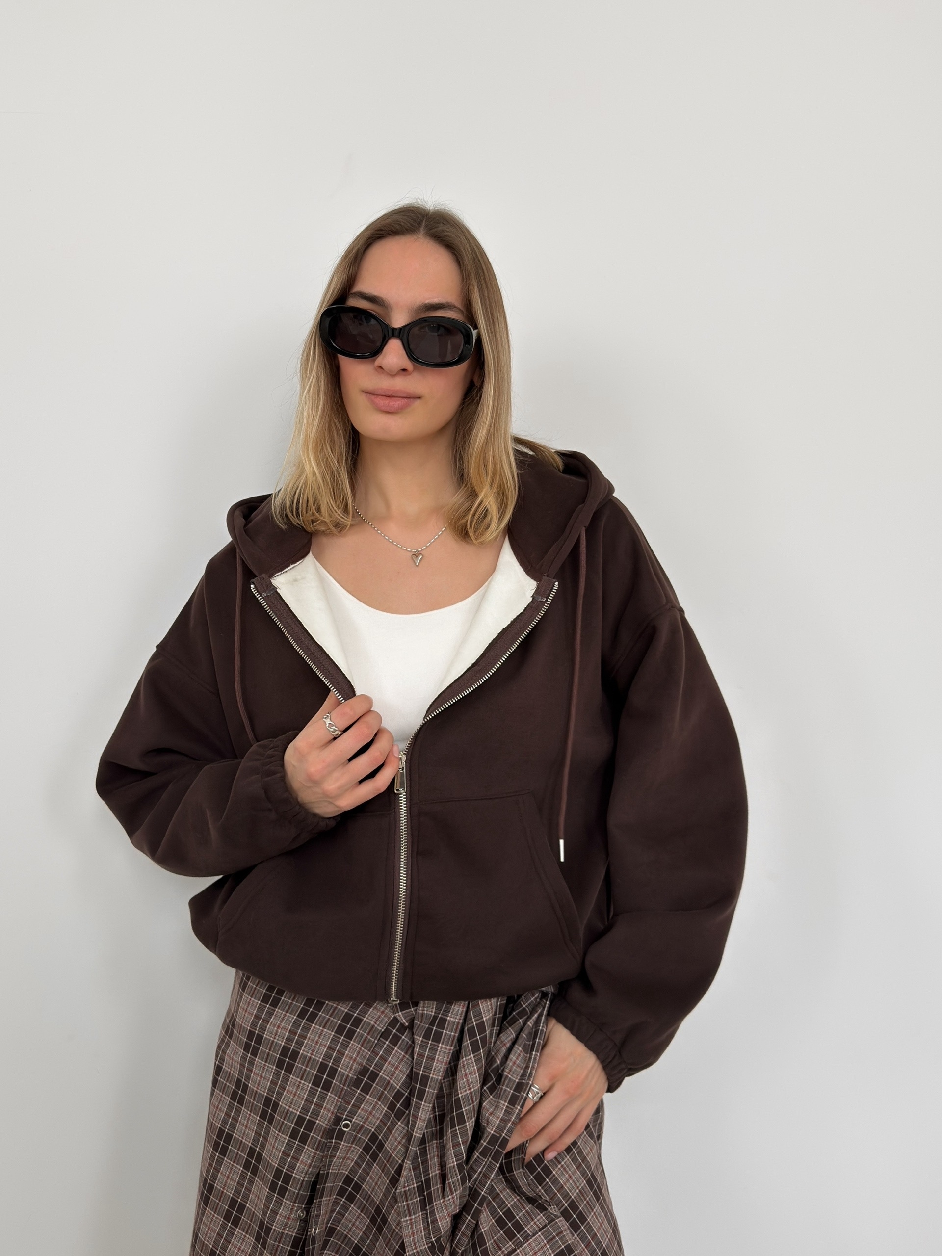 Худи Korea 1209  флис затяжка