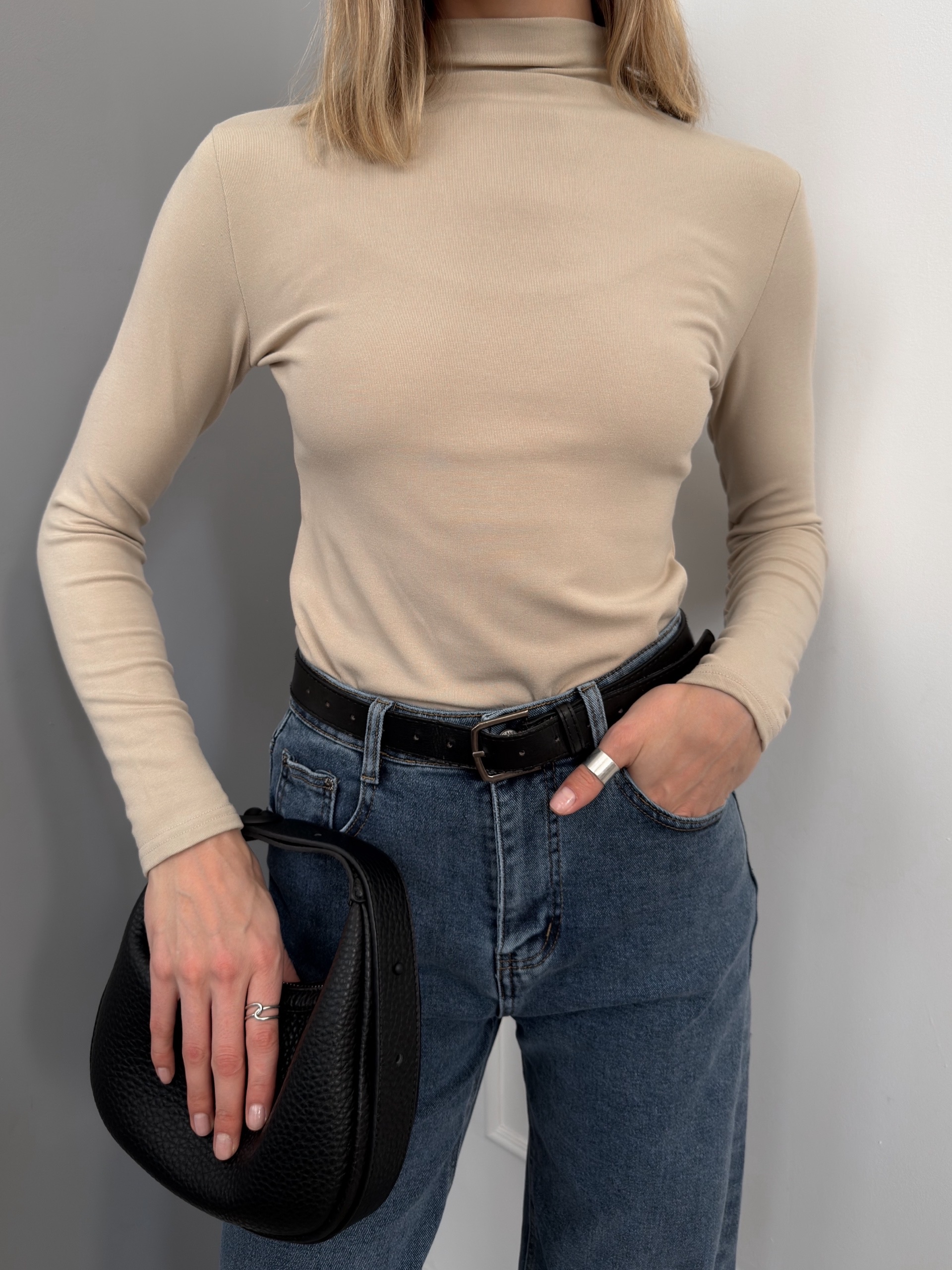 Джинсы EL5903D прямые утепленные