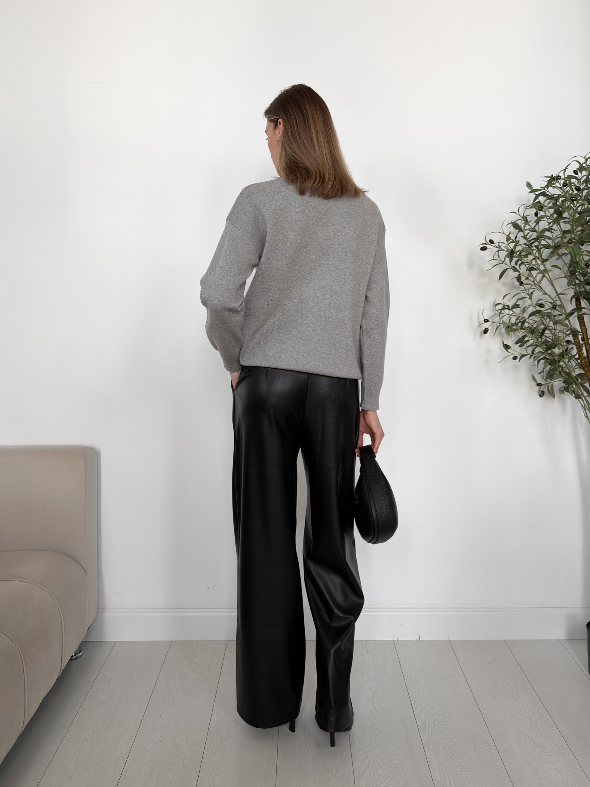 Брюки Classic fashion 2577 прямые кожа