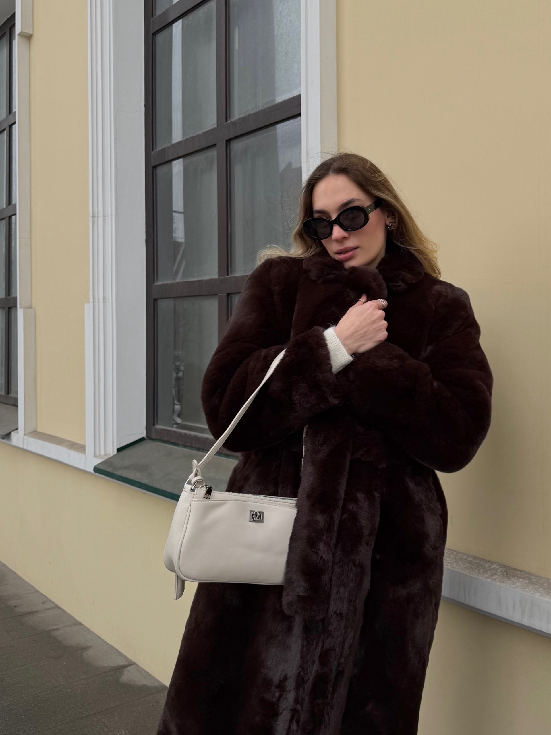 Шубка Cherry длинная на кнопках