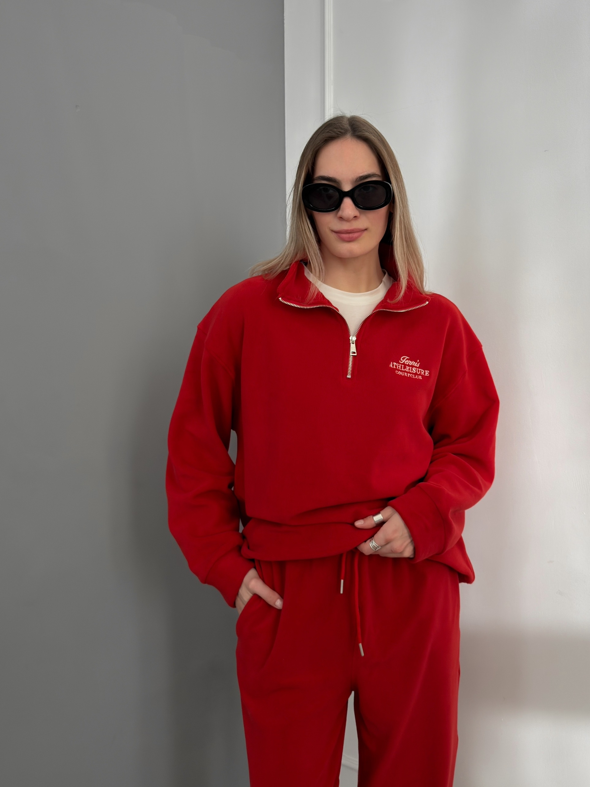 Костюм Korea 3079 tennis ворот на замке флисовый