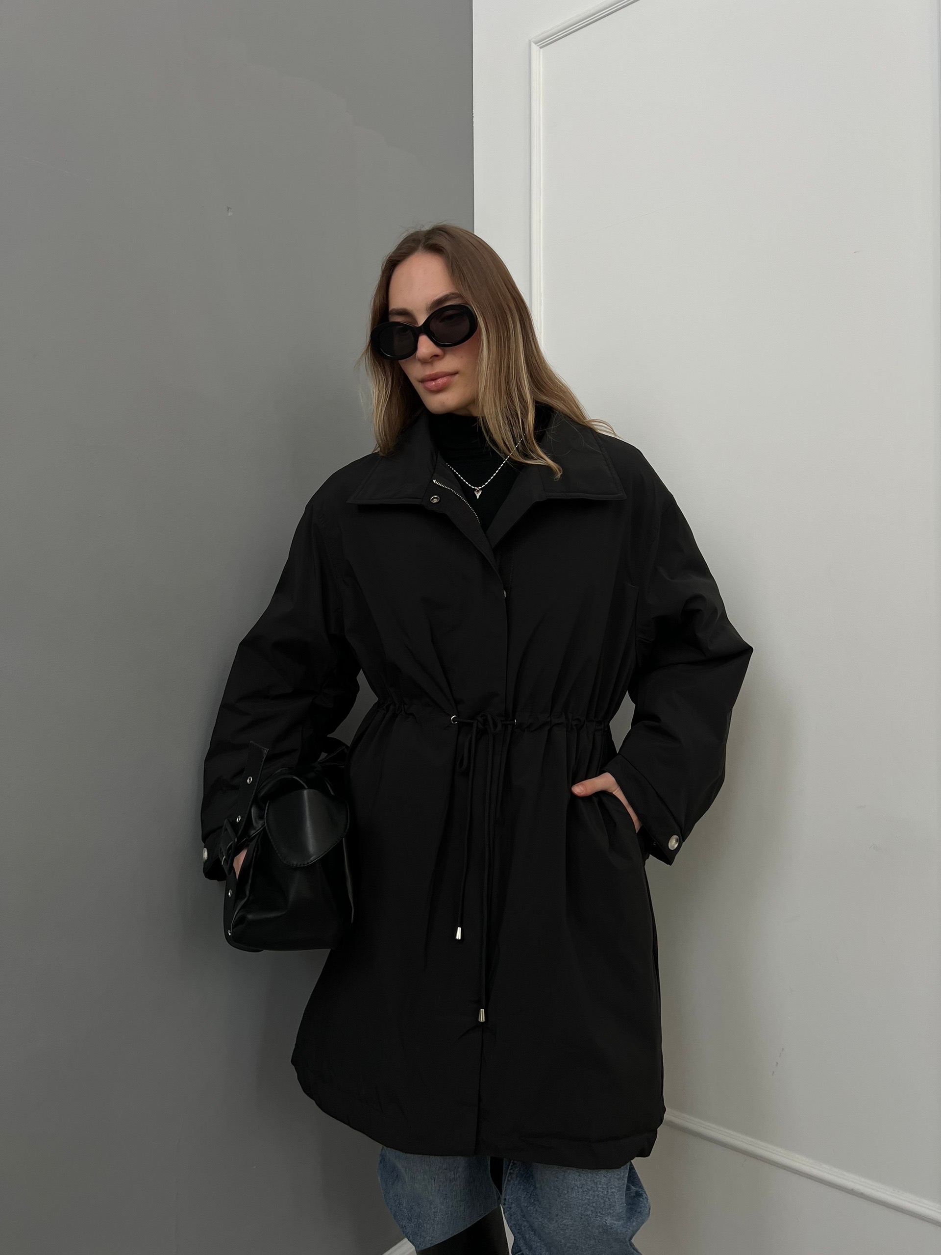 Куртка 33 Code 9120 средняя длина затяжка на талии