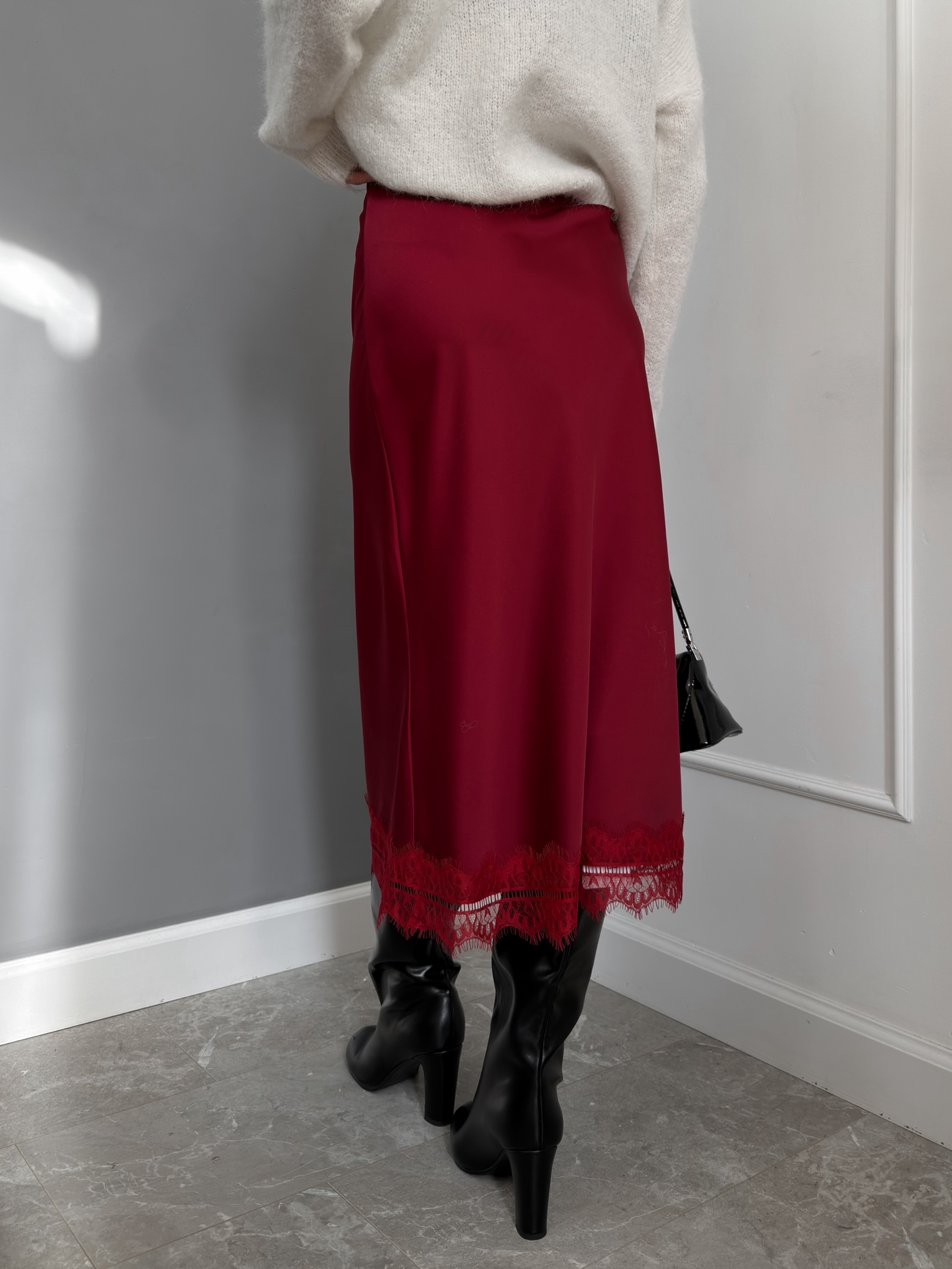 Юбка ASMI рюши атлас