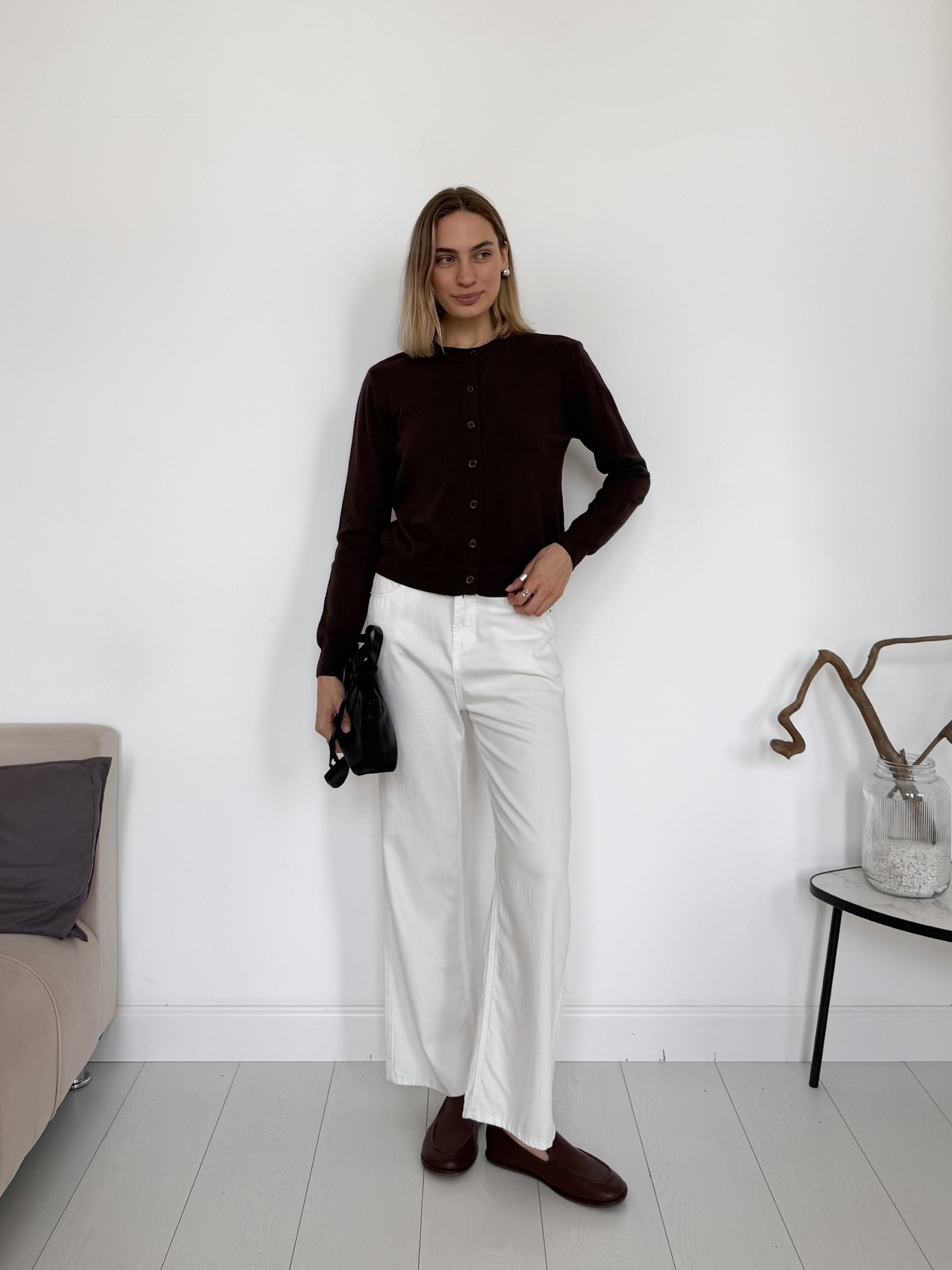 Кардиган T&T Fashion Z25 круглый ворот