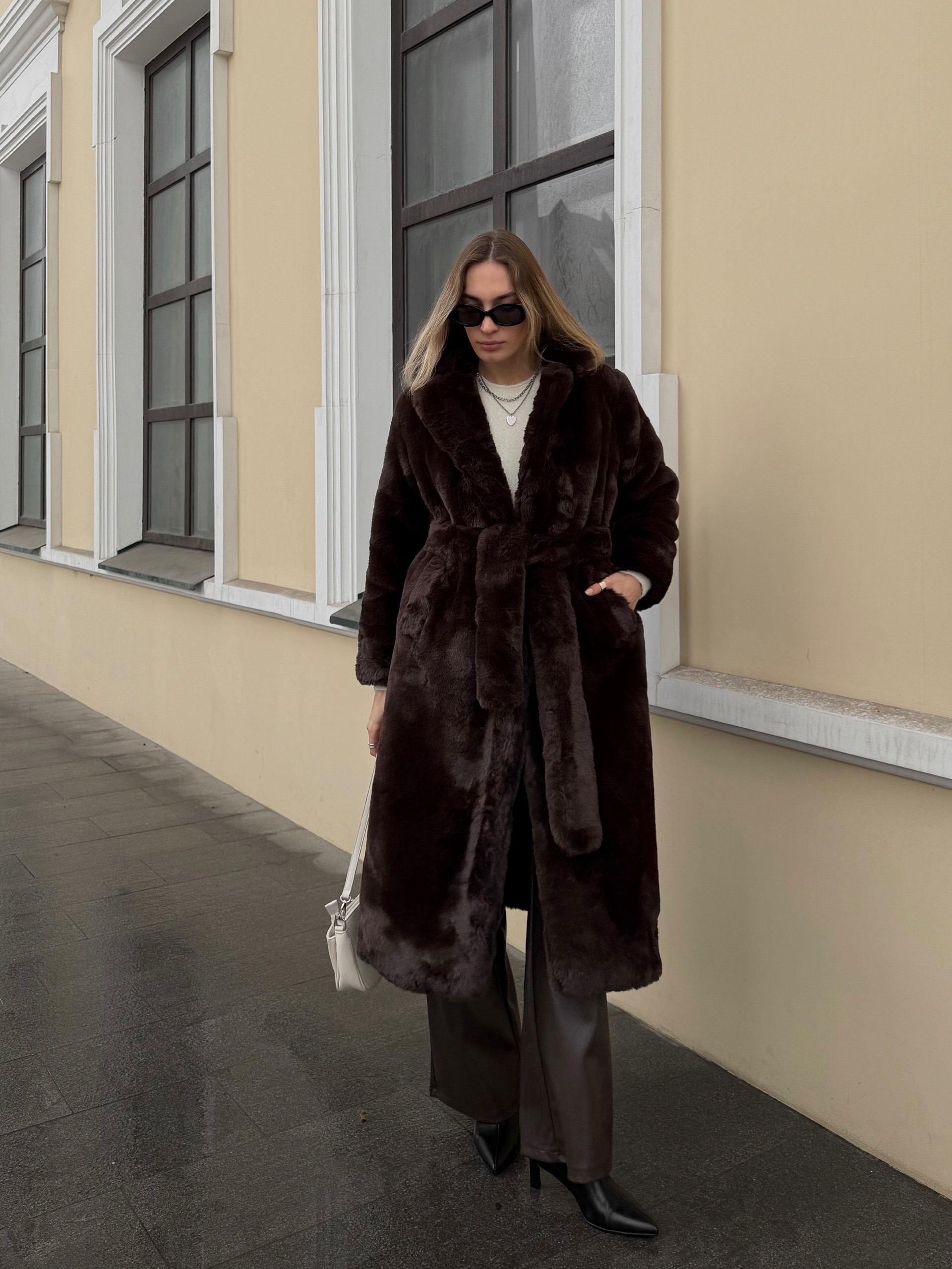 Шубка Cherry длинная на кнопках