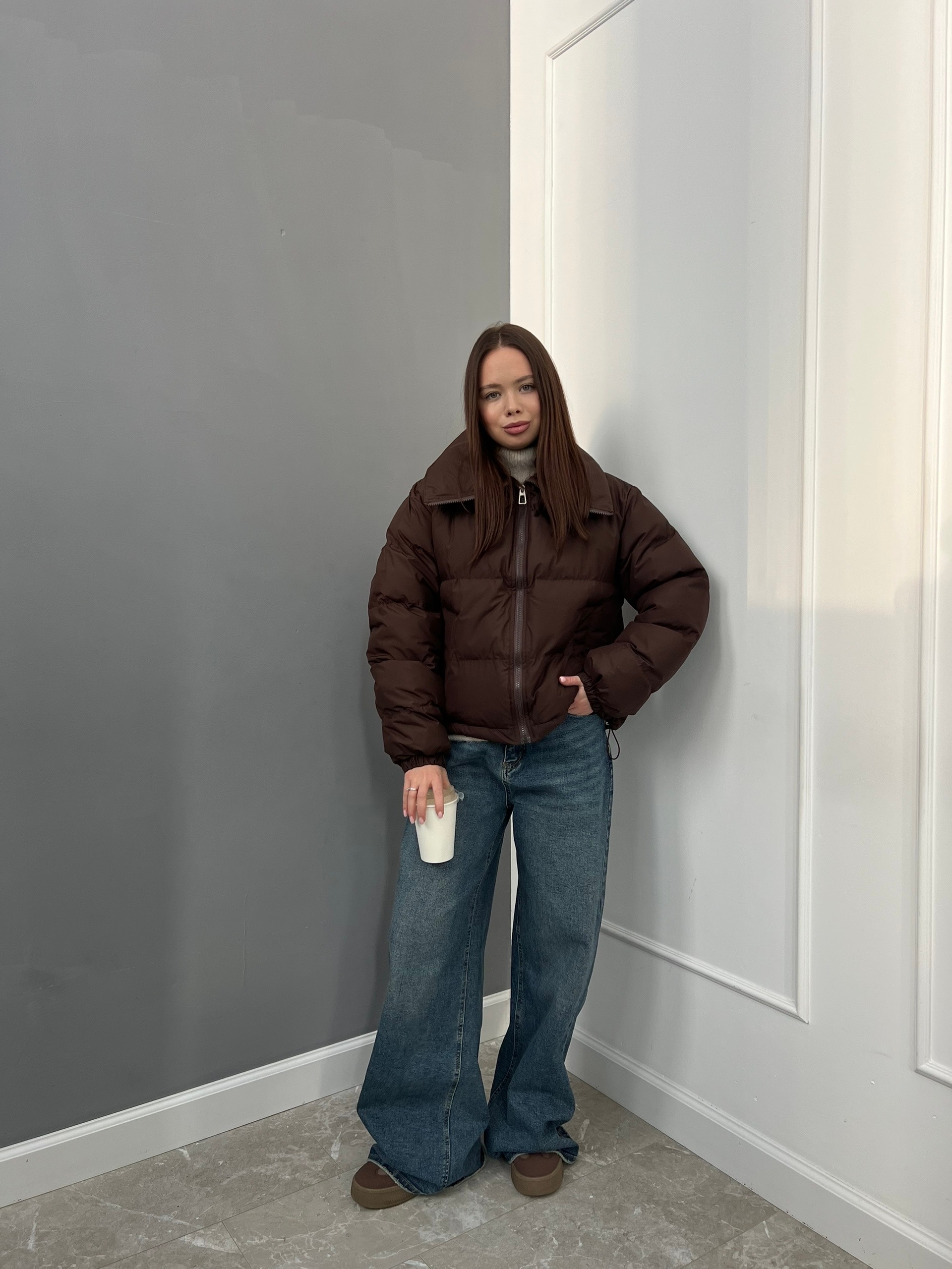 Куртка Korea с воротником короткая