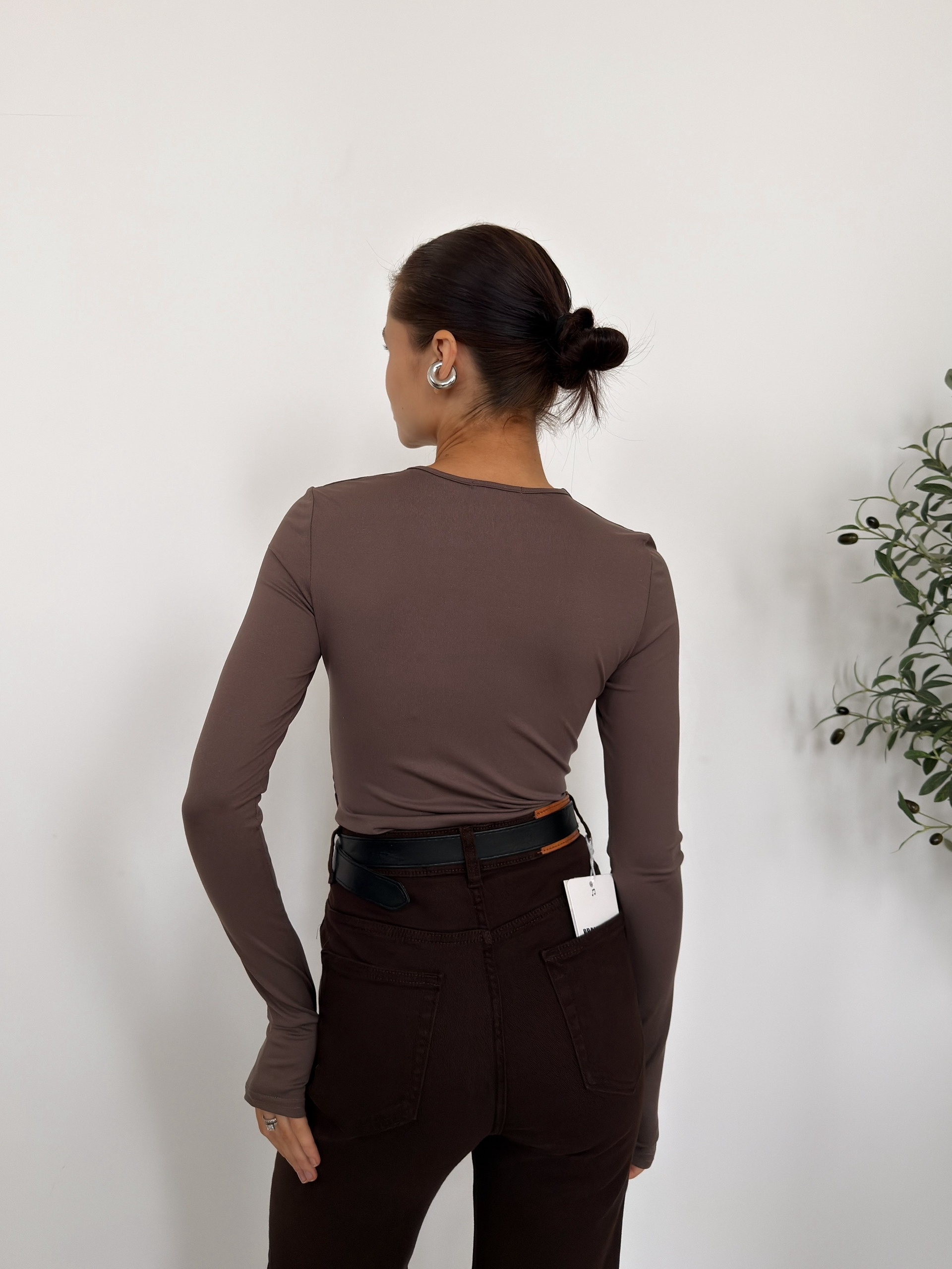 Кофточка Nama 023 вырез сборки на талии