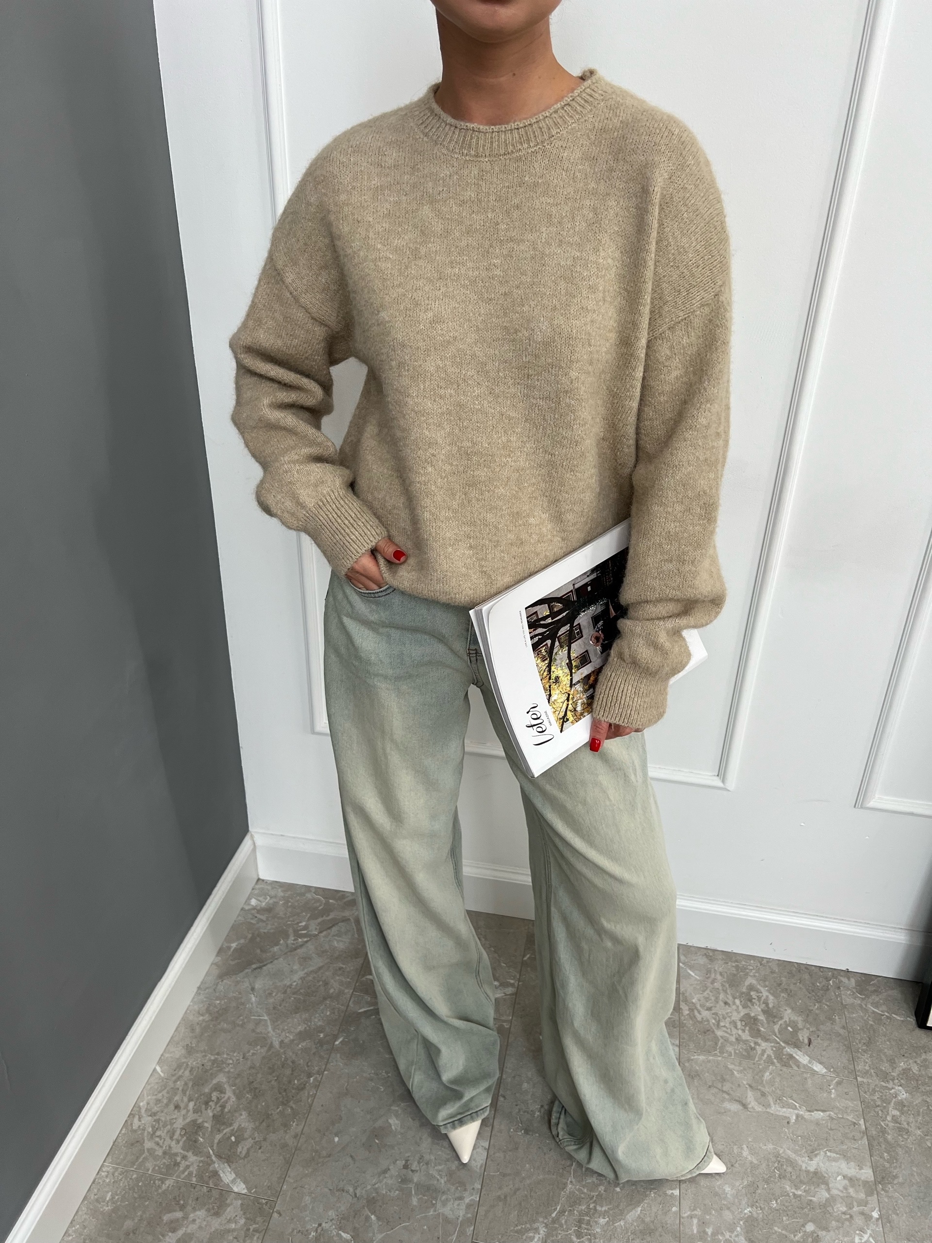 Джемпер F1002 резинка ворот необработ край