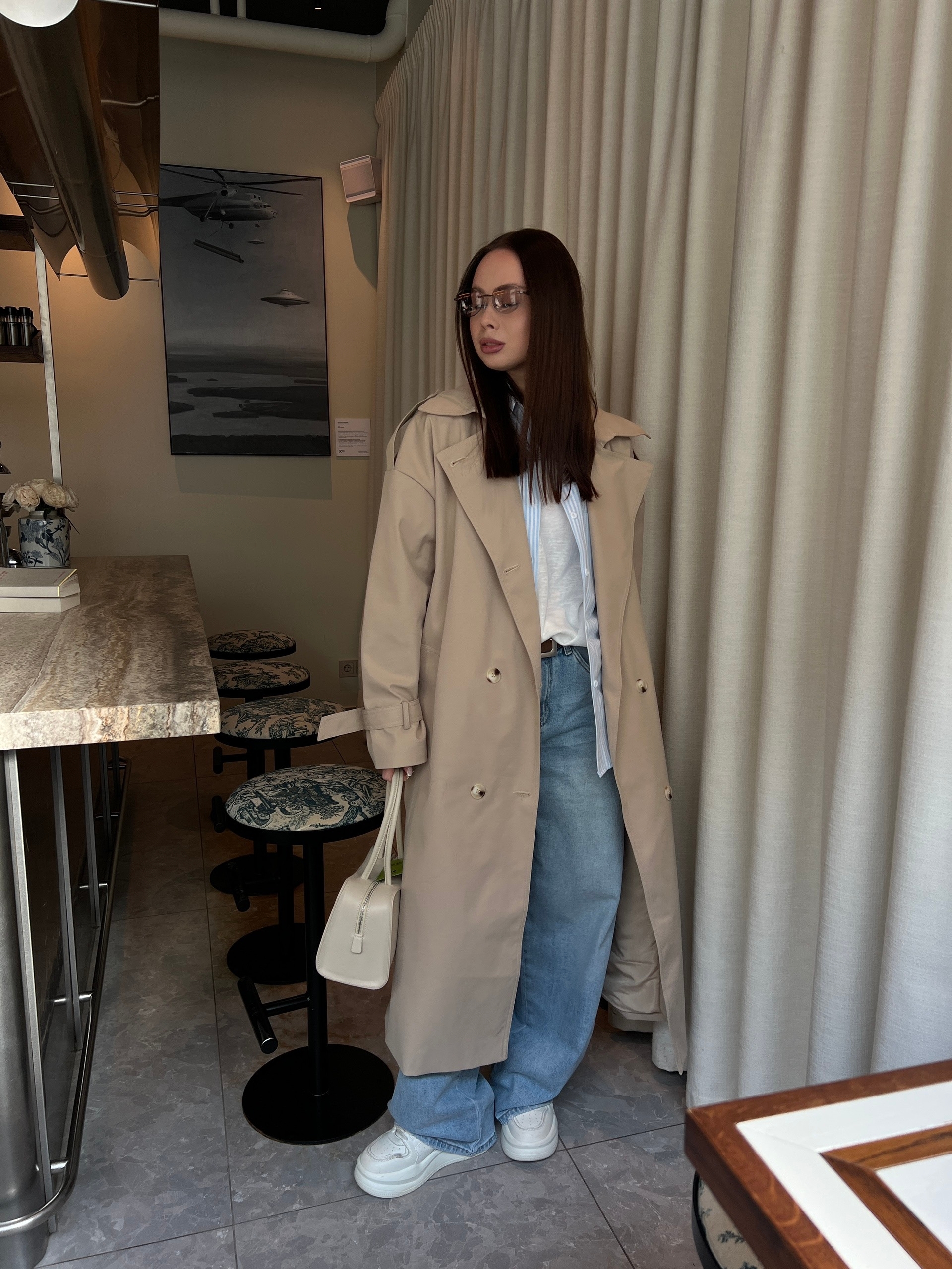 Тренч H 660-1 длинный