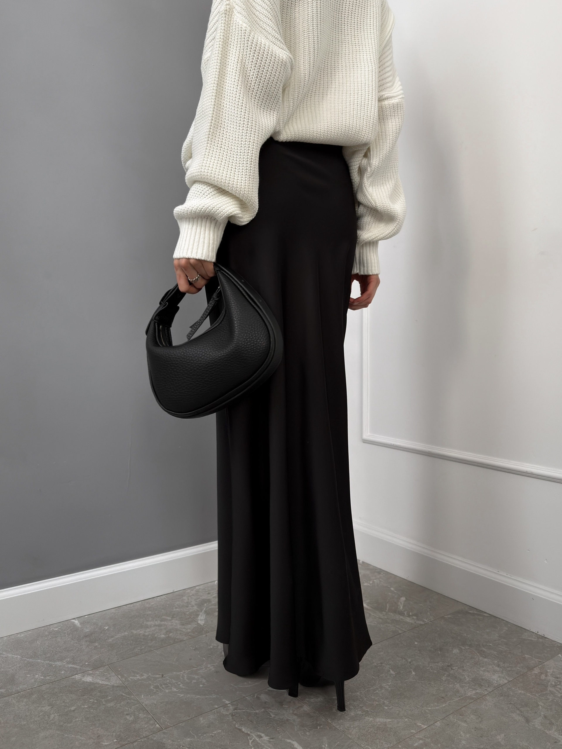 Юбка Miss Diva 50077 длинная атлас