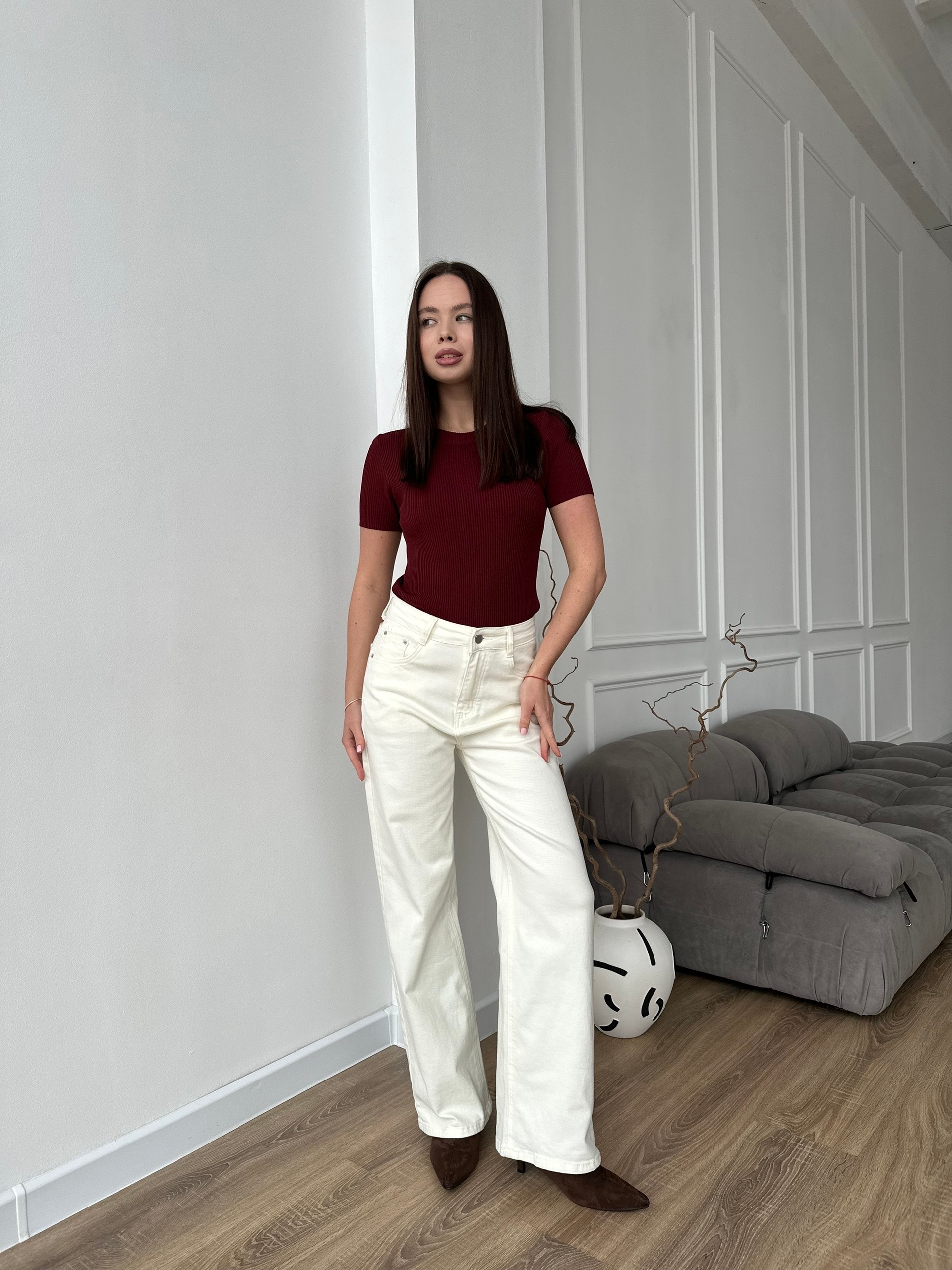 Джинсы F6561 прямые