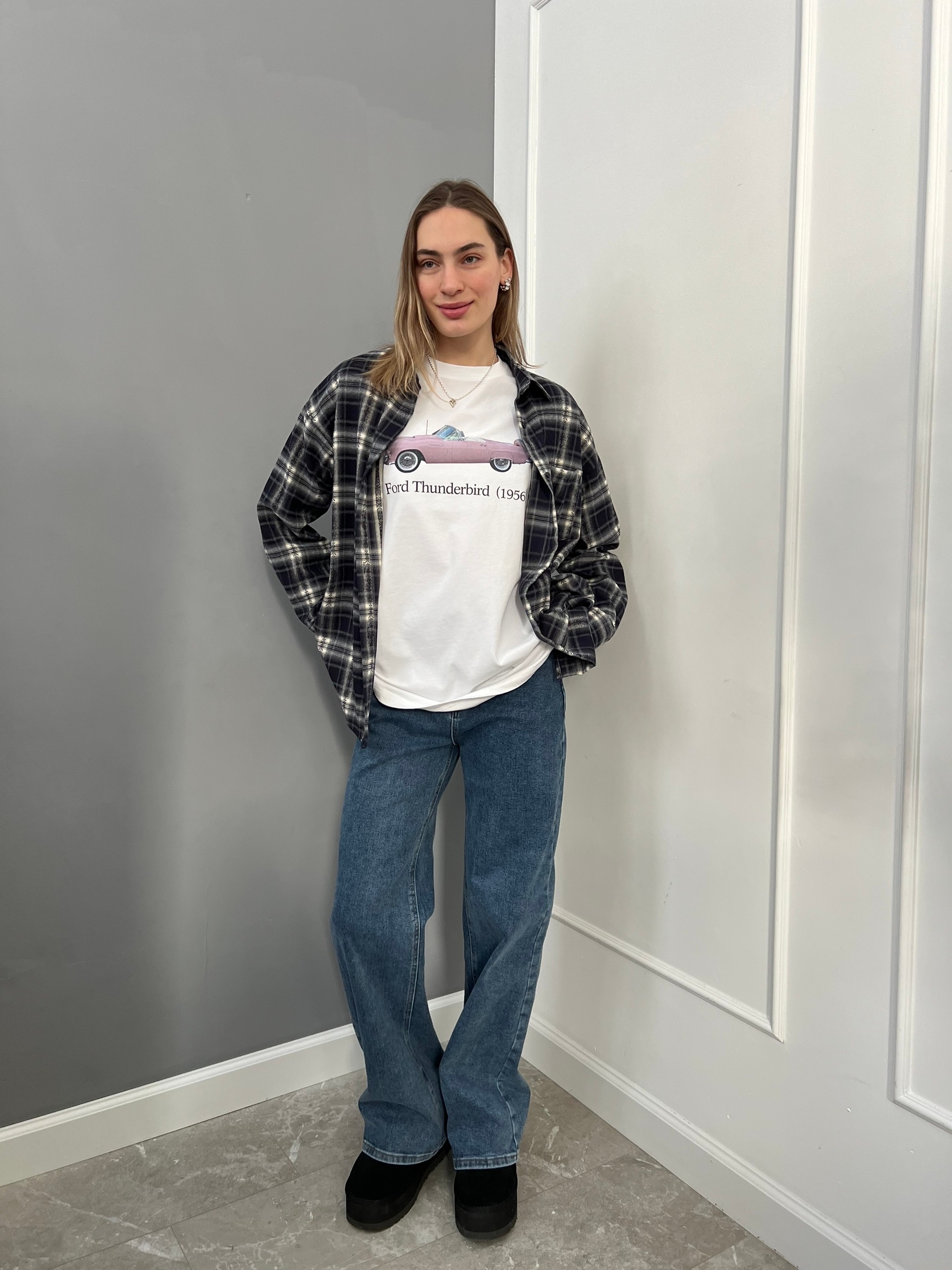 Футболка NJ 2603 машина Ford оверсайз