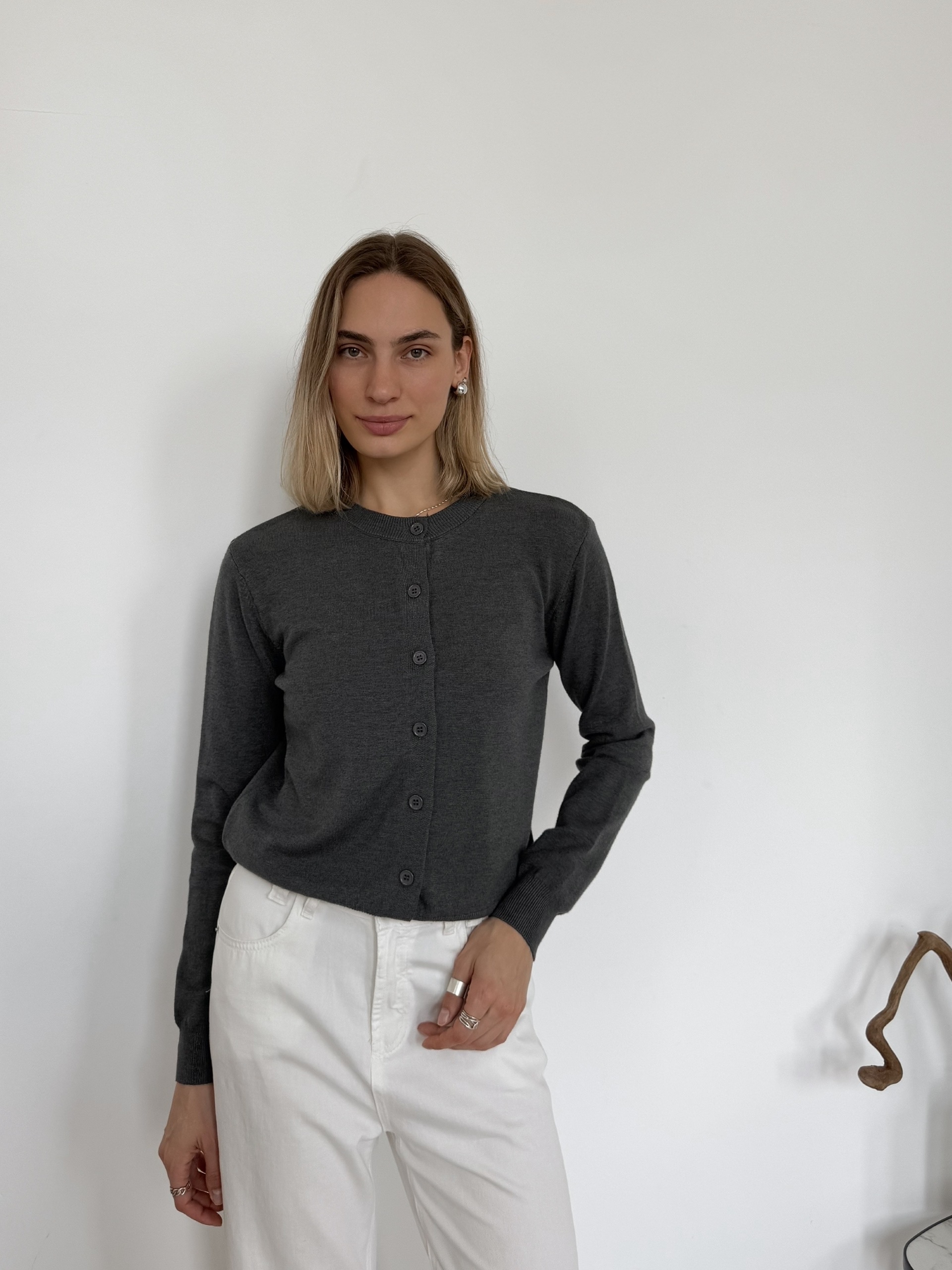 Кардиган T&T Fashion Z25 круглый ворот