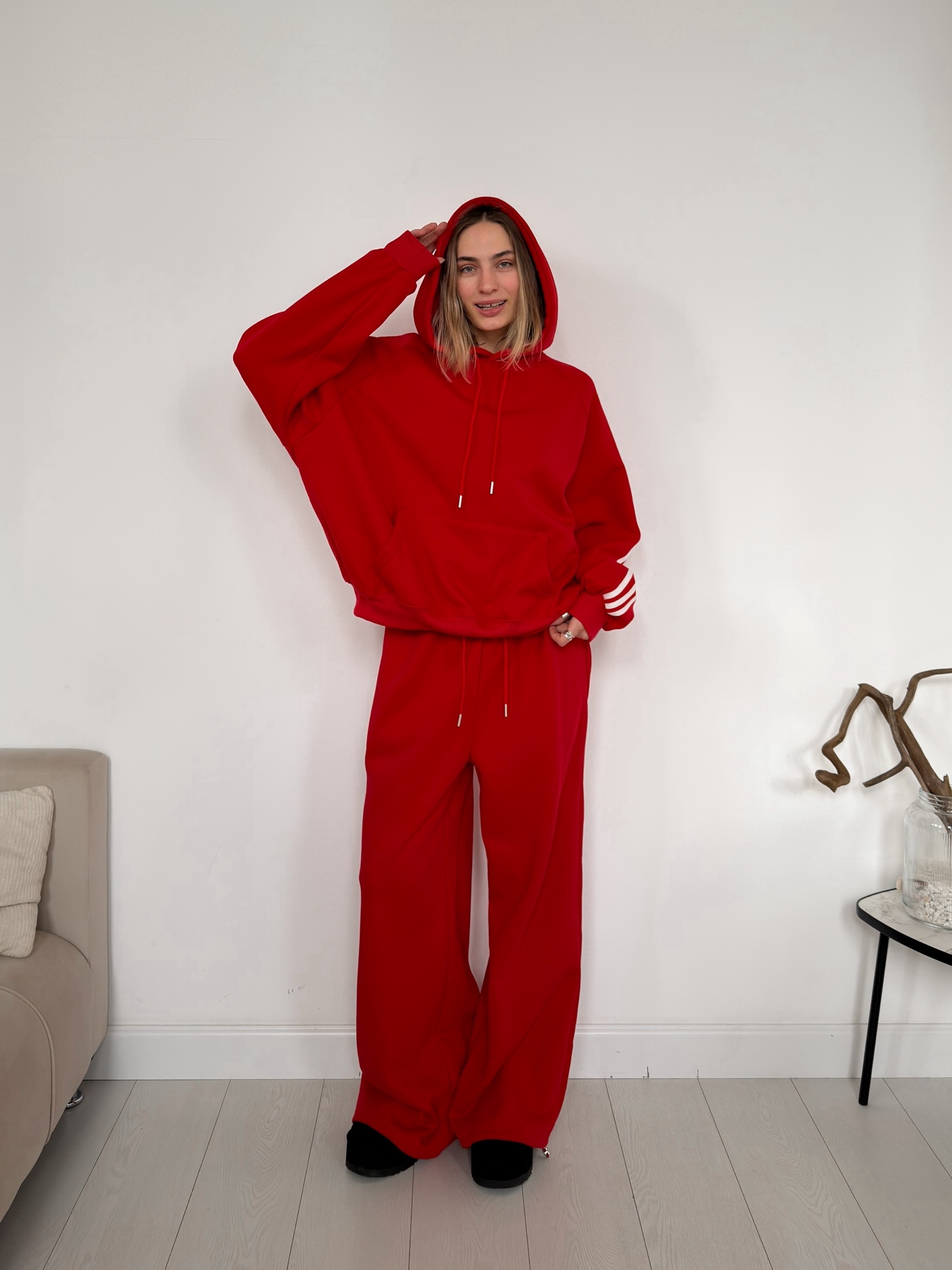 Костюм R Studio 9848 толстовка+брюки три полоски