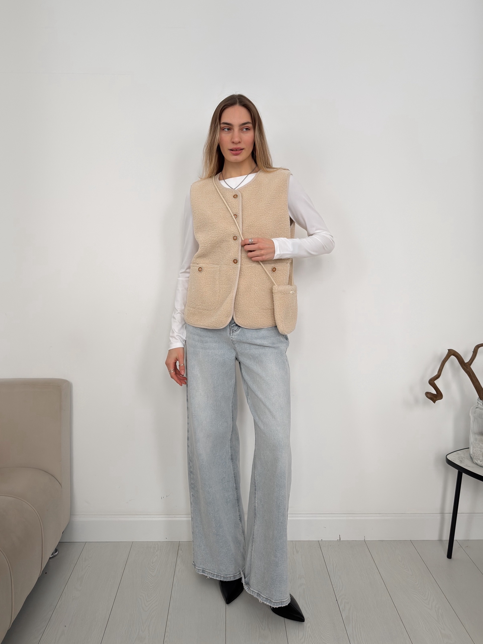 Жилетка B Slow 6064 мягкая+ сумочка