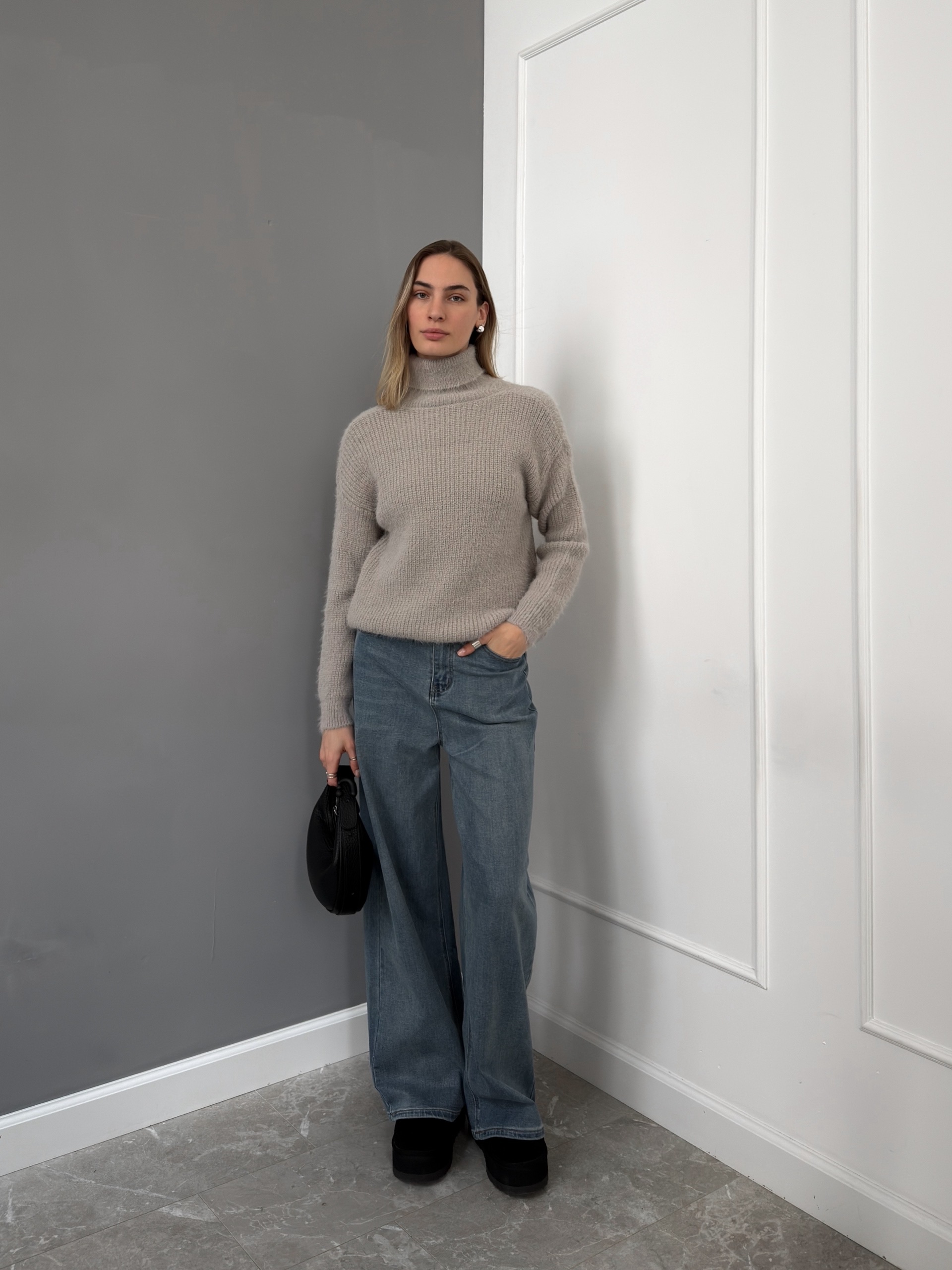 Свитер Korea S2566  ворот высокий