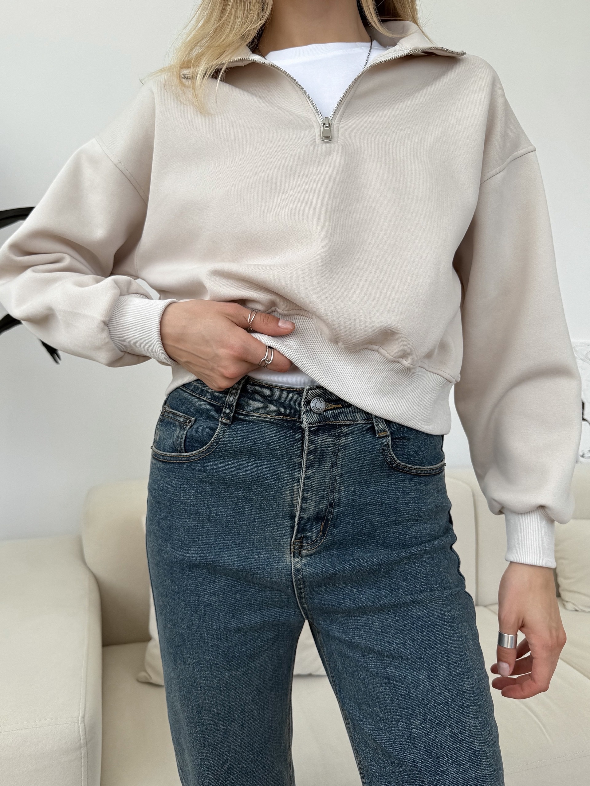 Джинсы Praisejeans G7075K с подворотом