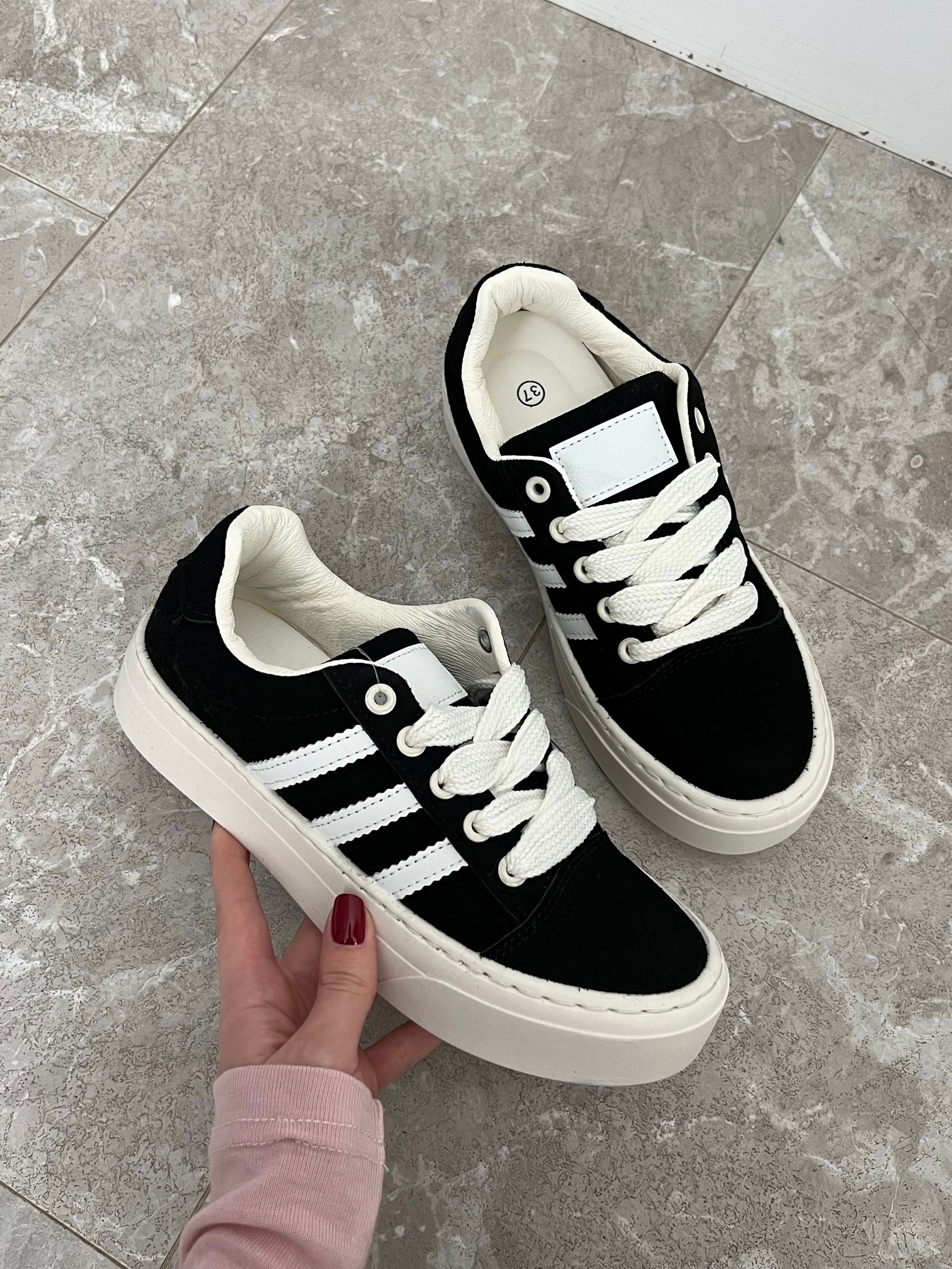 Кеды MN K007-1 замша полоски