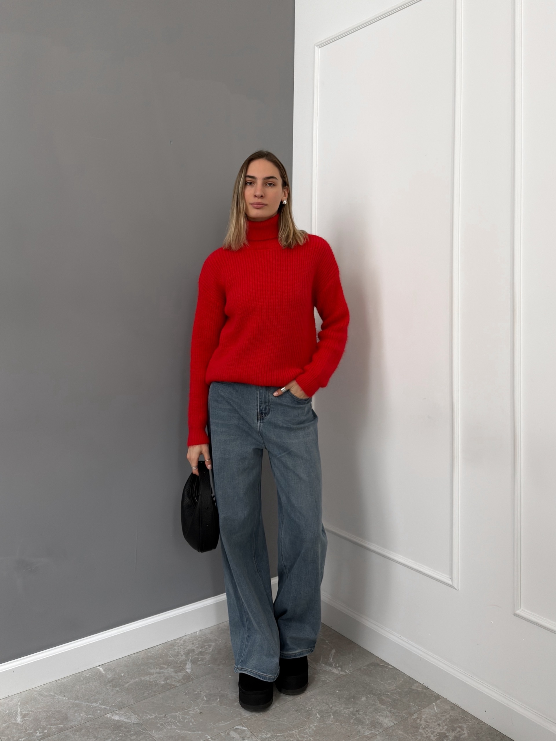 Свитер Korea S2566  ворот высокий