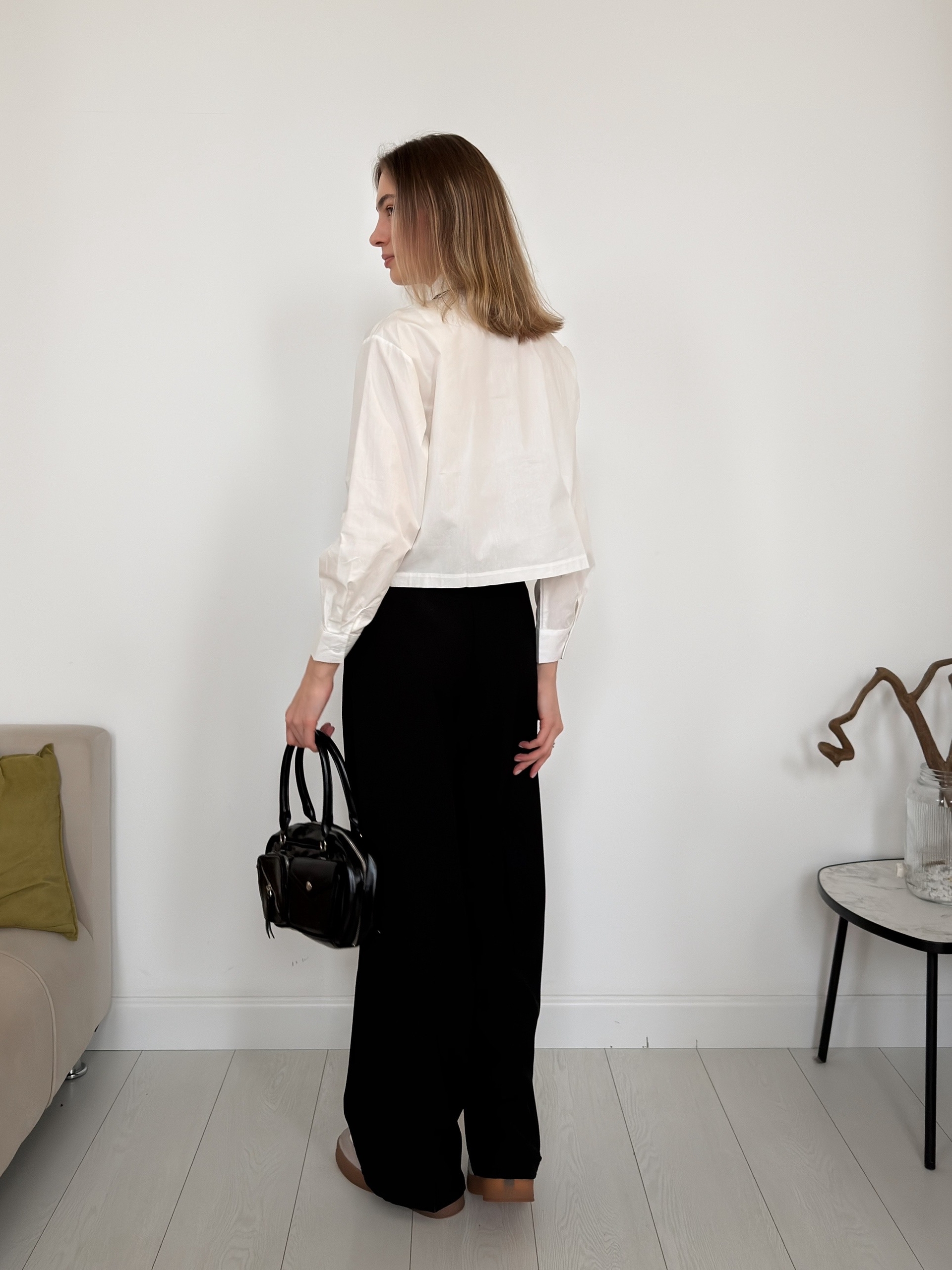 Рубашка с галстуком free valley укороченная 4540