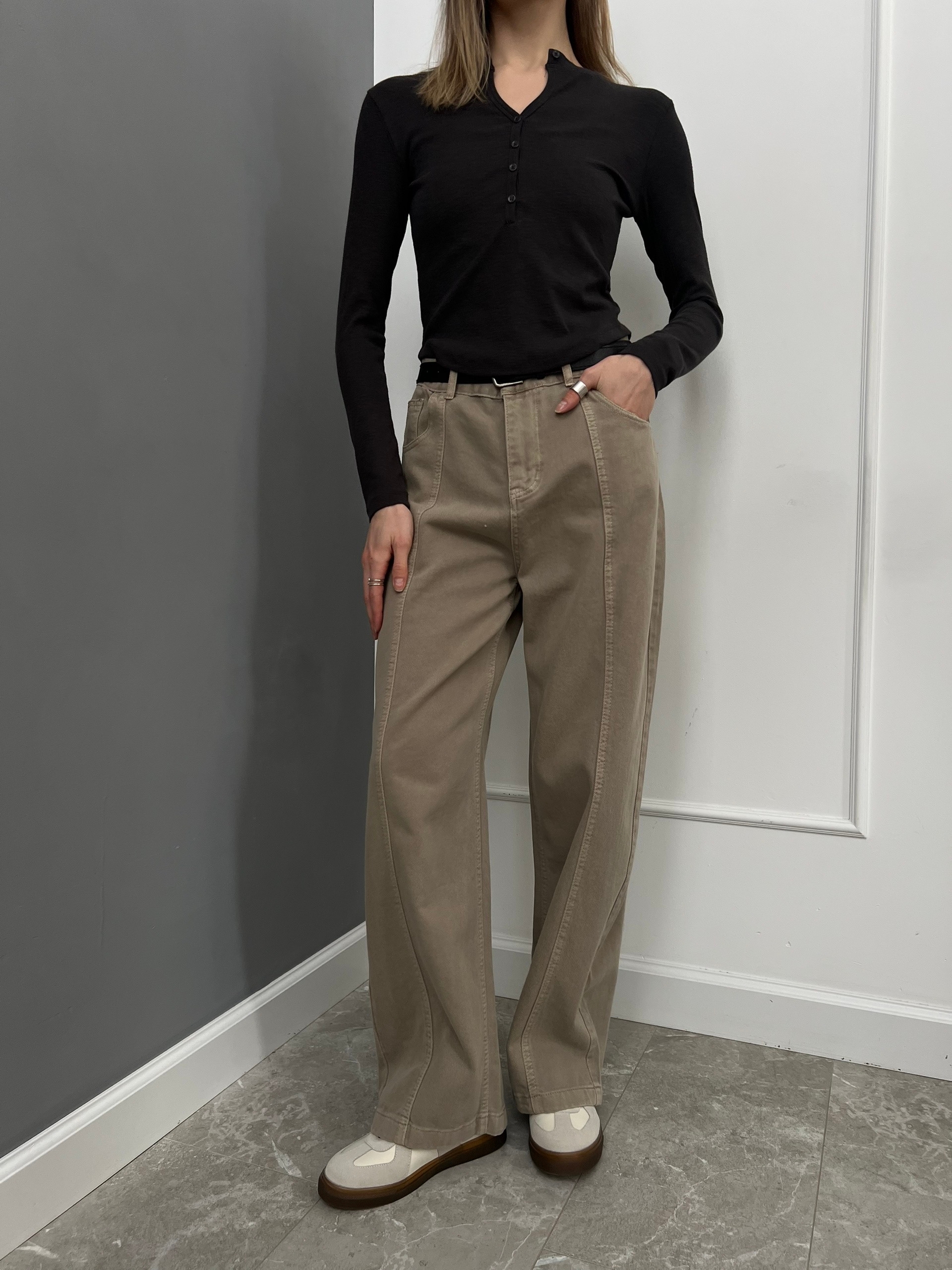 Джинсы YJY 331 строчка