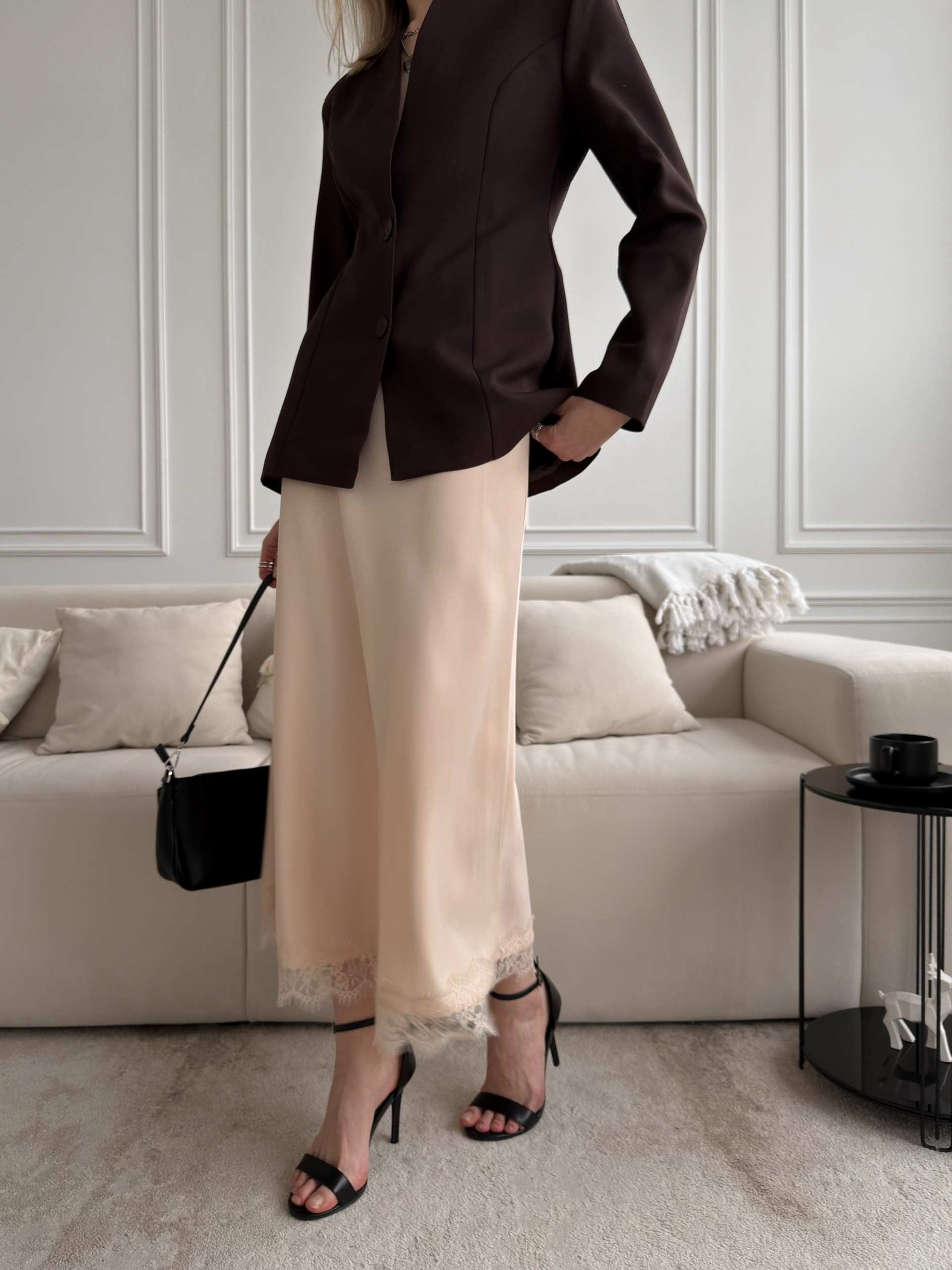 Юбка Talantova атлас кружево