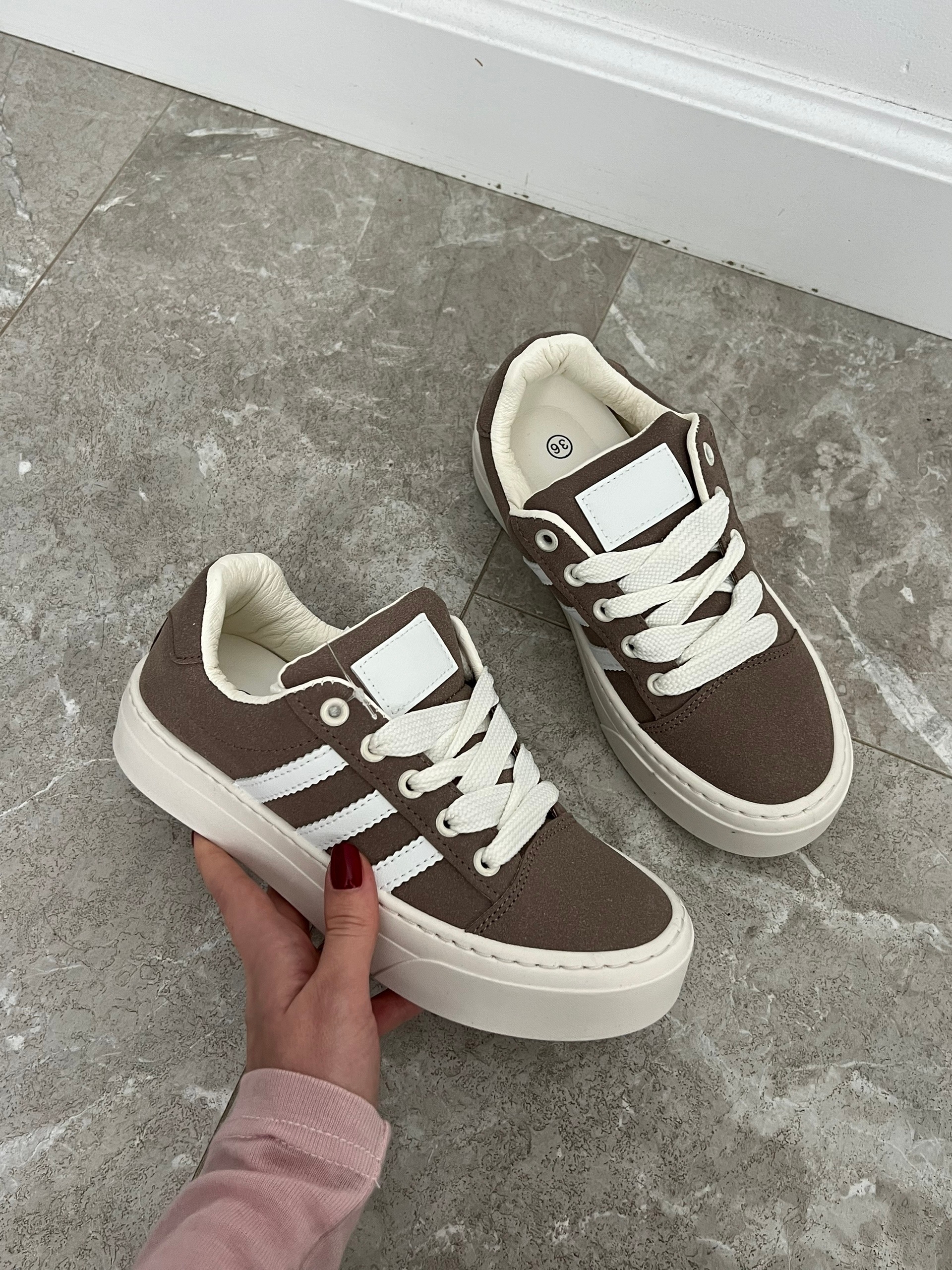 Кеды MN K007-7 замша полоски