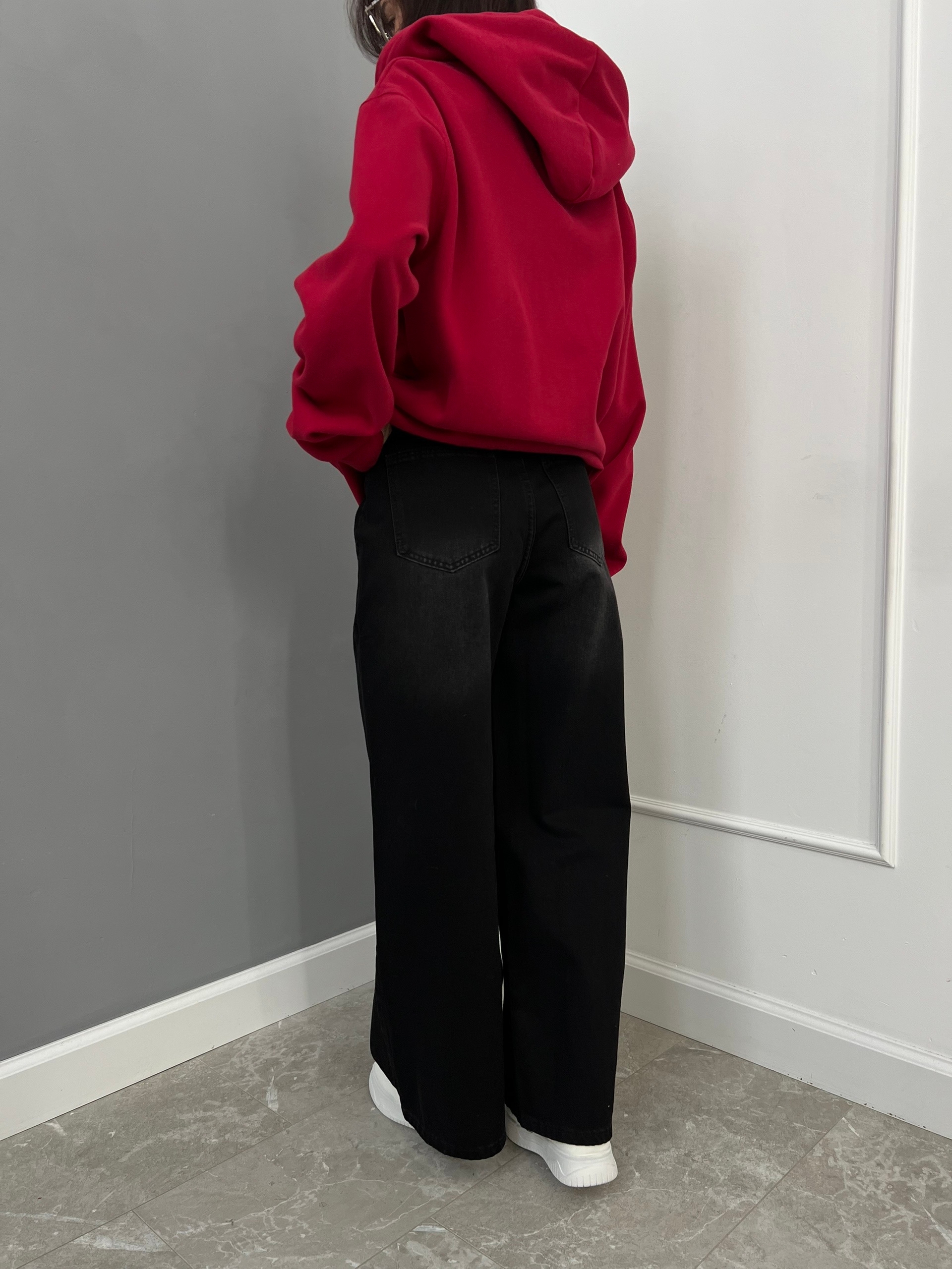 Джинсы YJY 310 потертости широкие