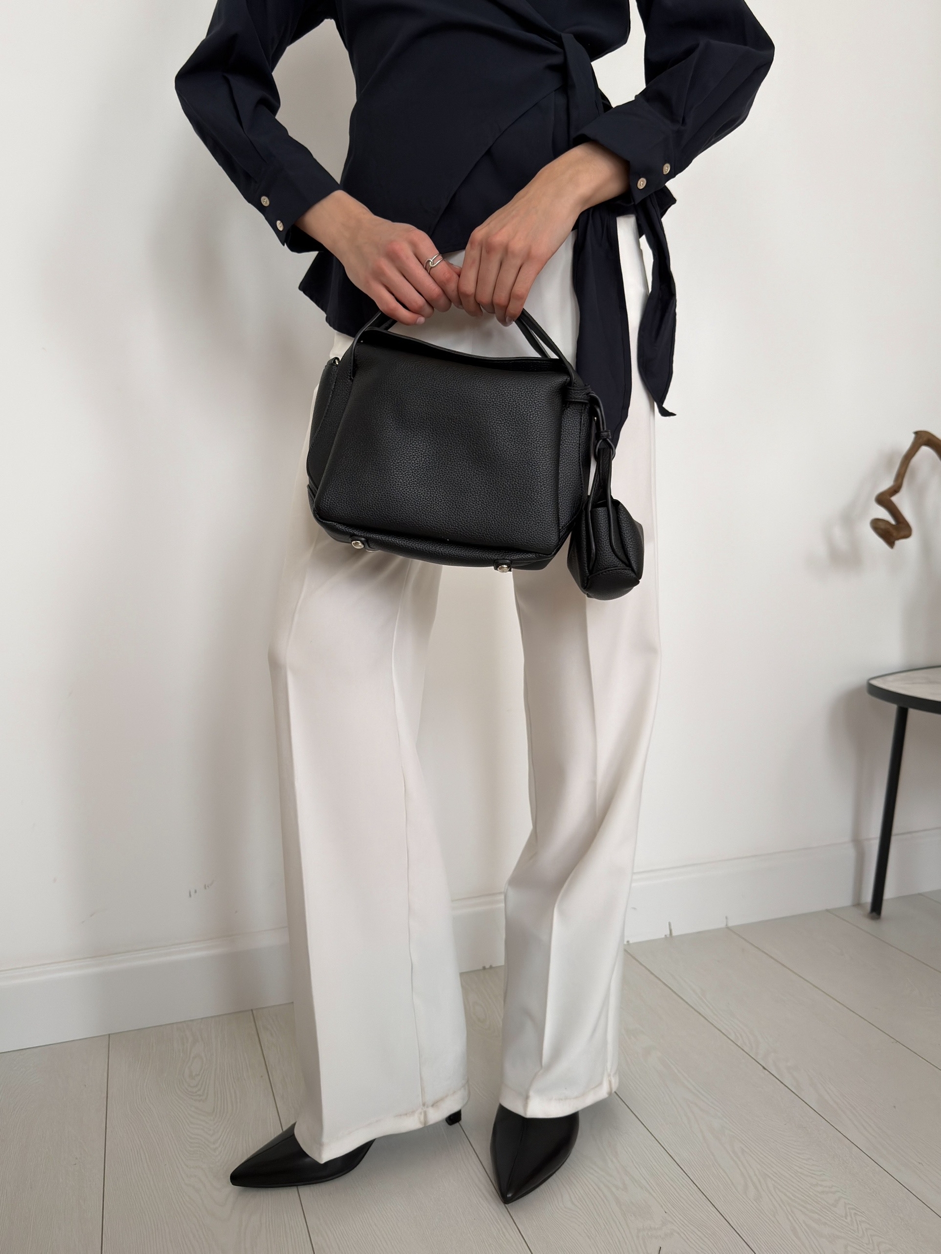 Сумка 8705 кожа + мал сумка