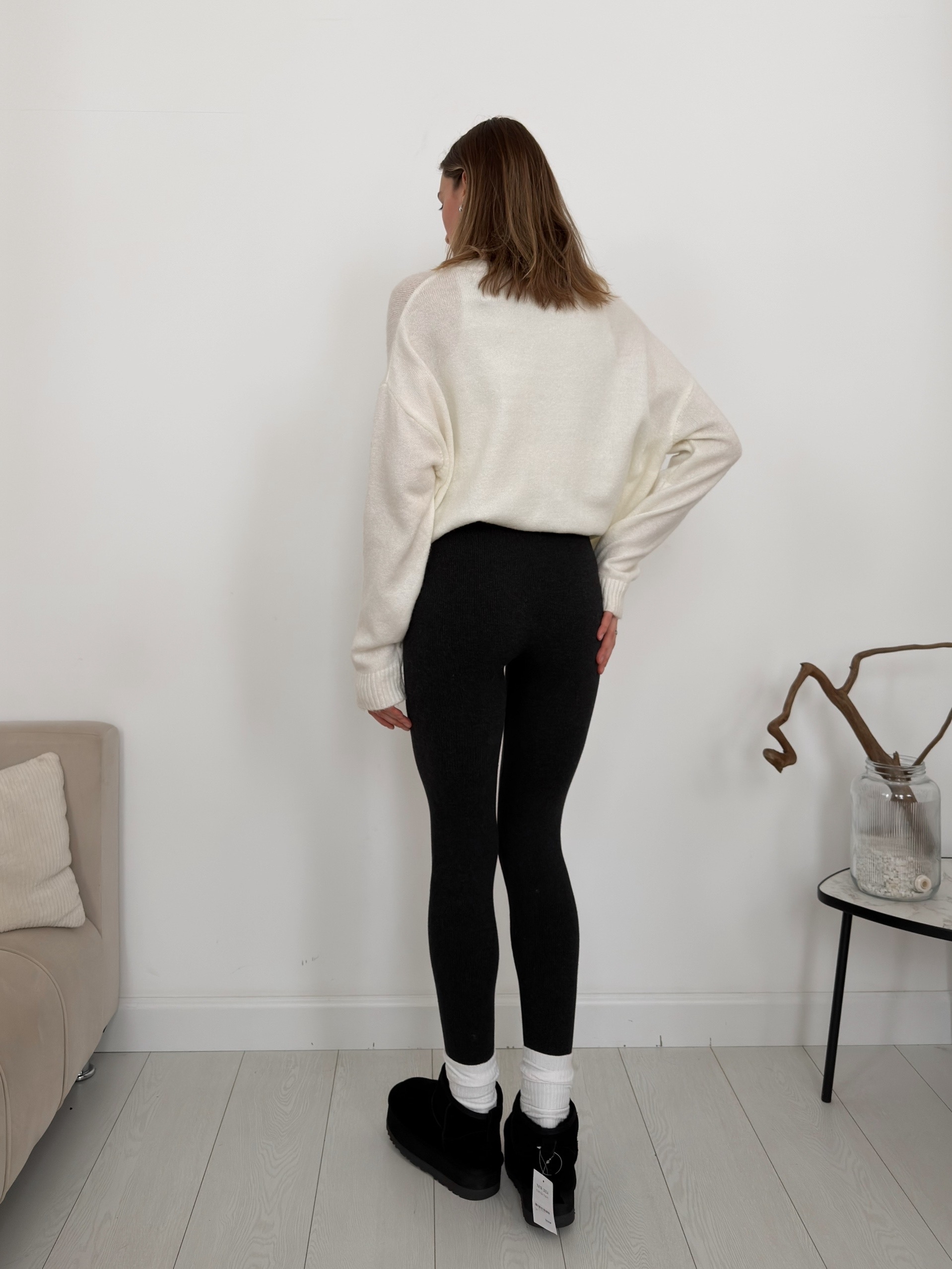 Лосины W300 в рубчик мех