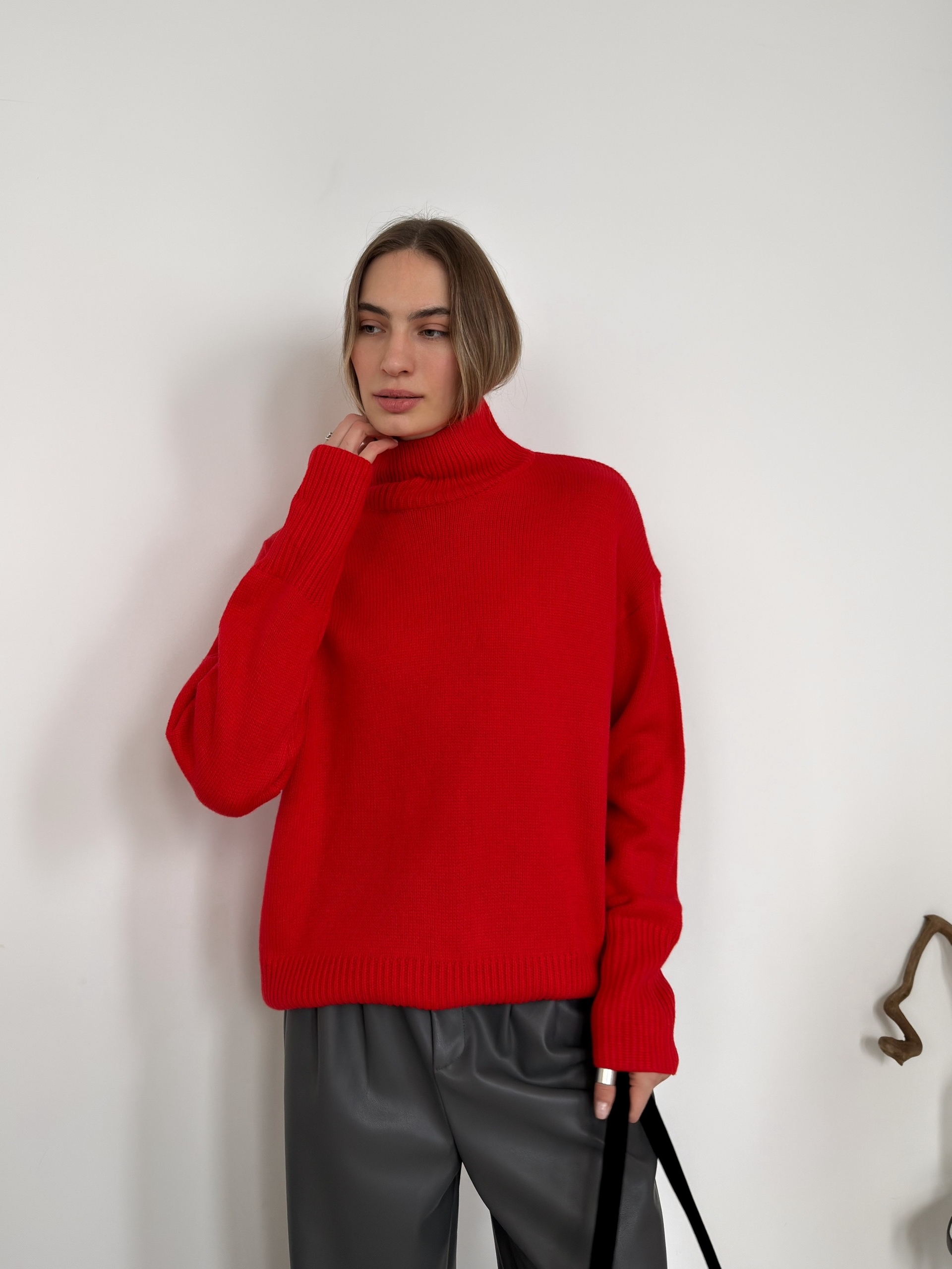 Джемпер NJ 20155 ворот рубчик