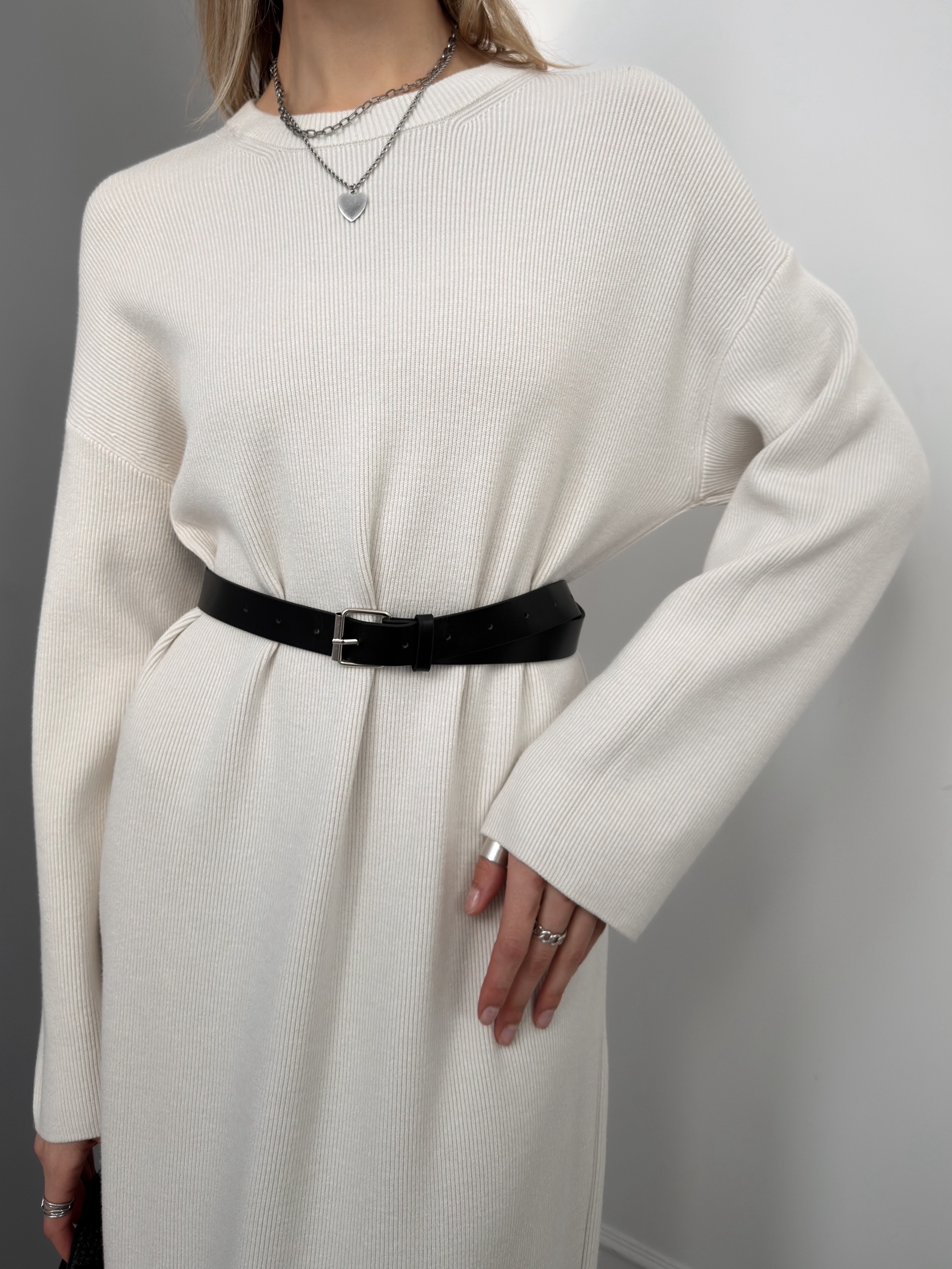 Платье 12066 длинный рукав+ ремень