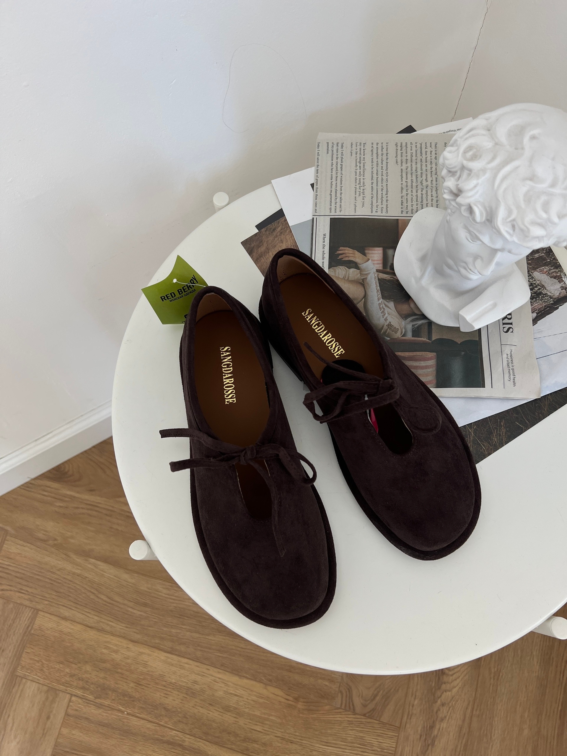 Туфли Sangrosse D9563-7 замша на шнуровке