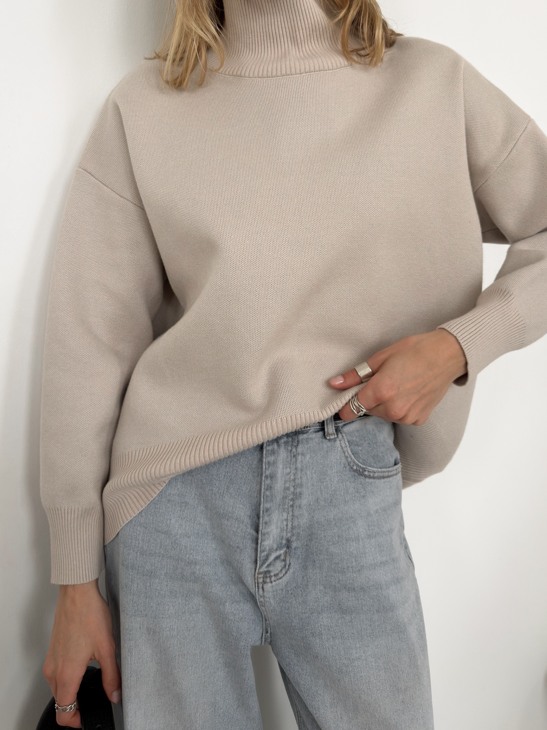 Джемпер Korea 2525999 ворот в рубчик