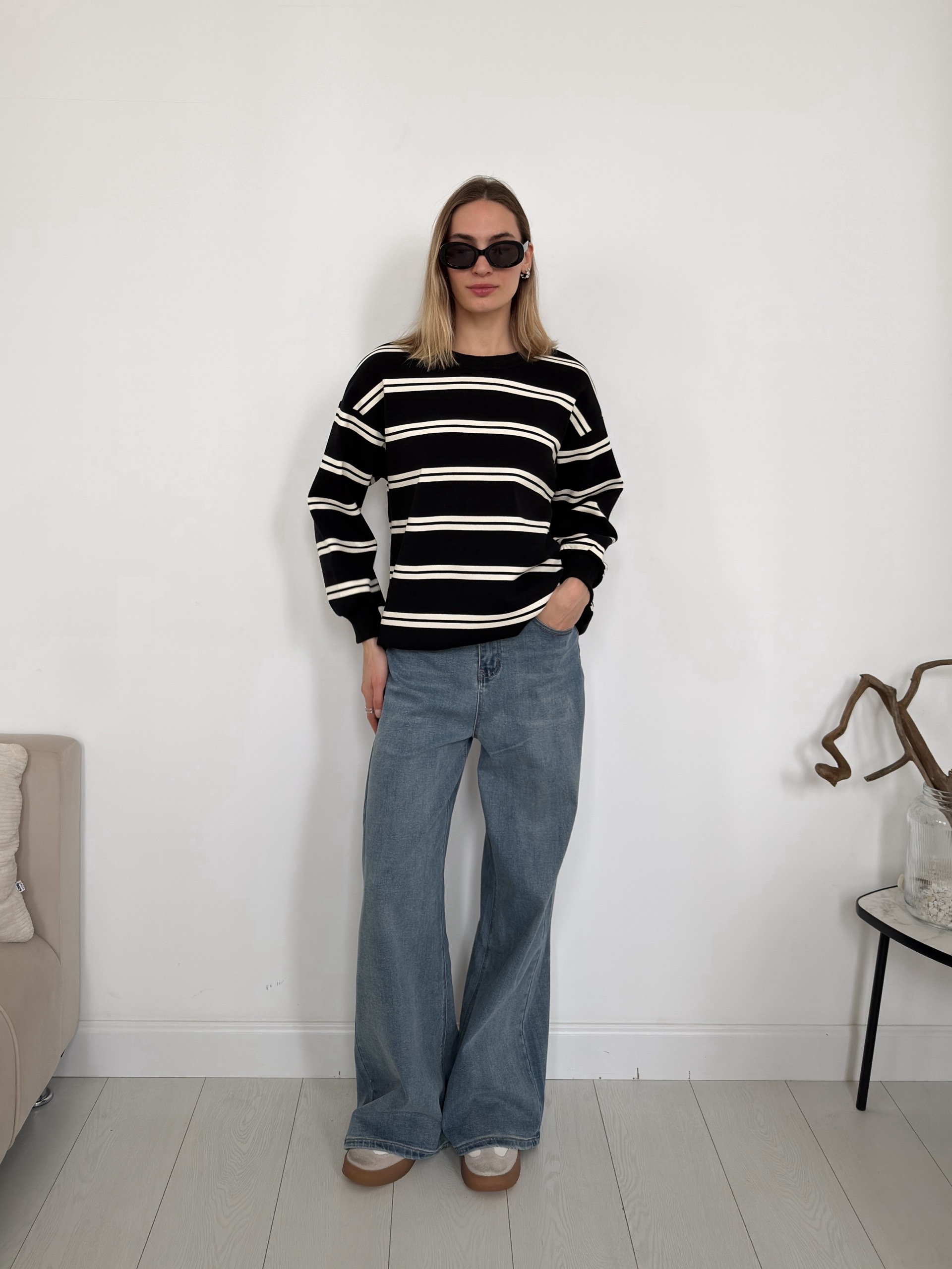 Джемпер HUA HUA 1188 в полоску