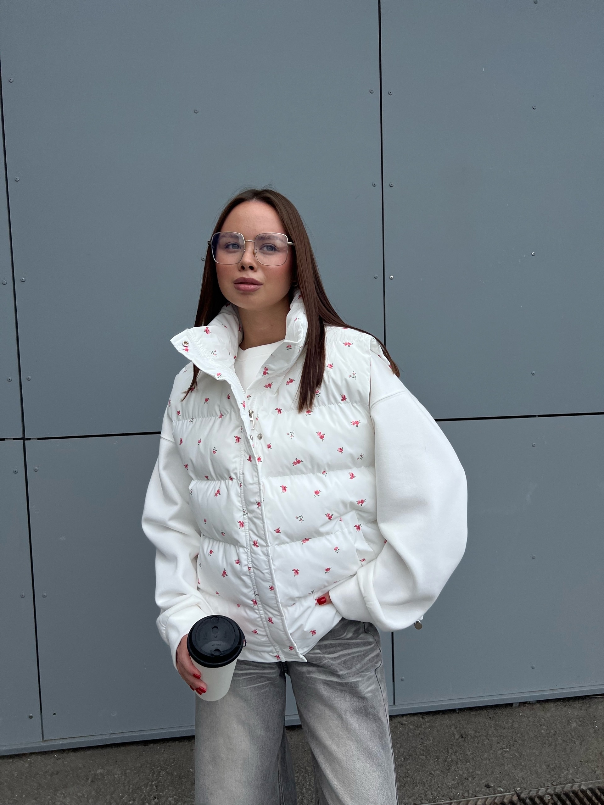 Жилет NJ brand 6088 крупный цветочек