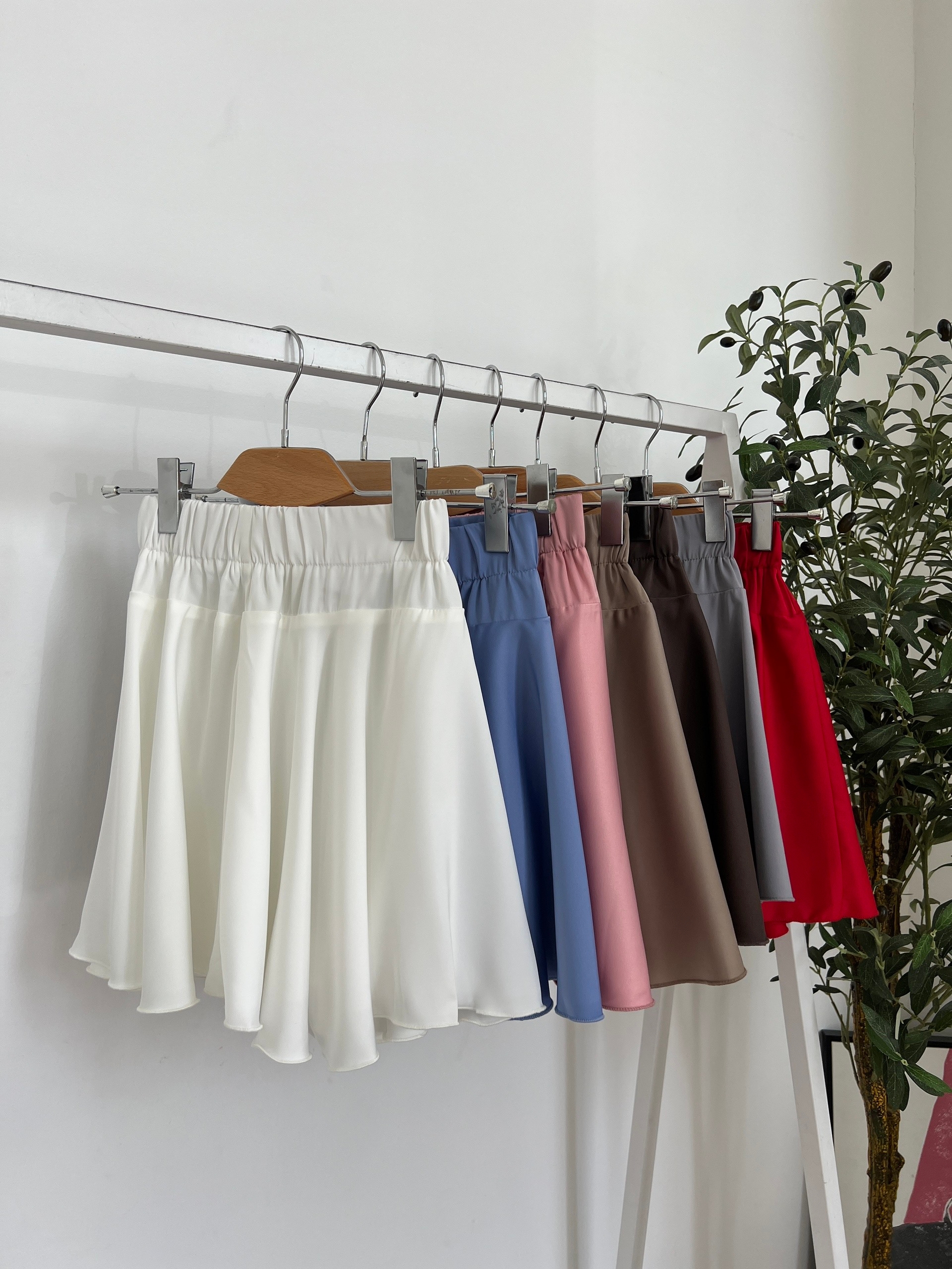 Юбка SS 0318 плиссе мини с шортиками