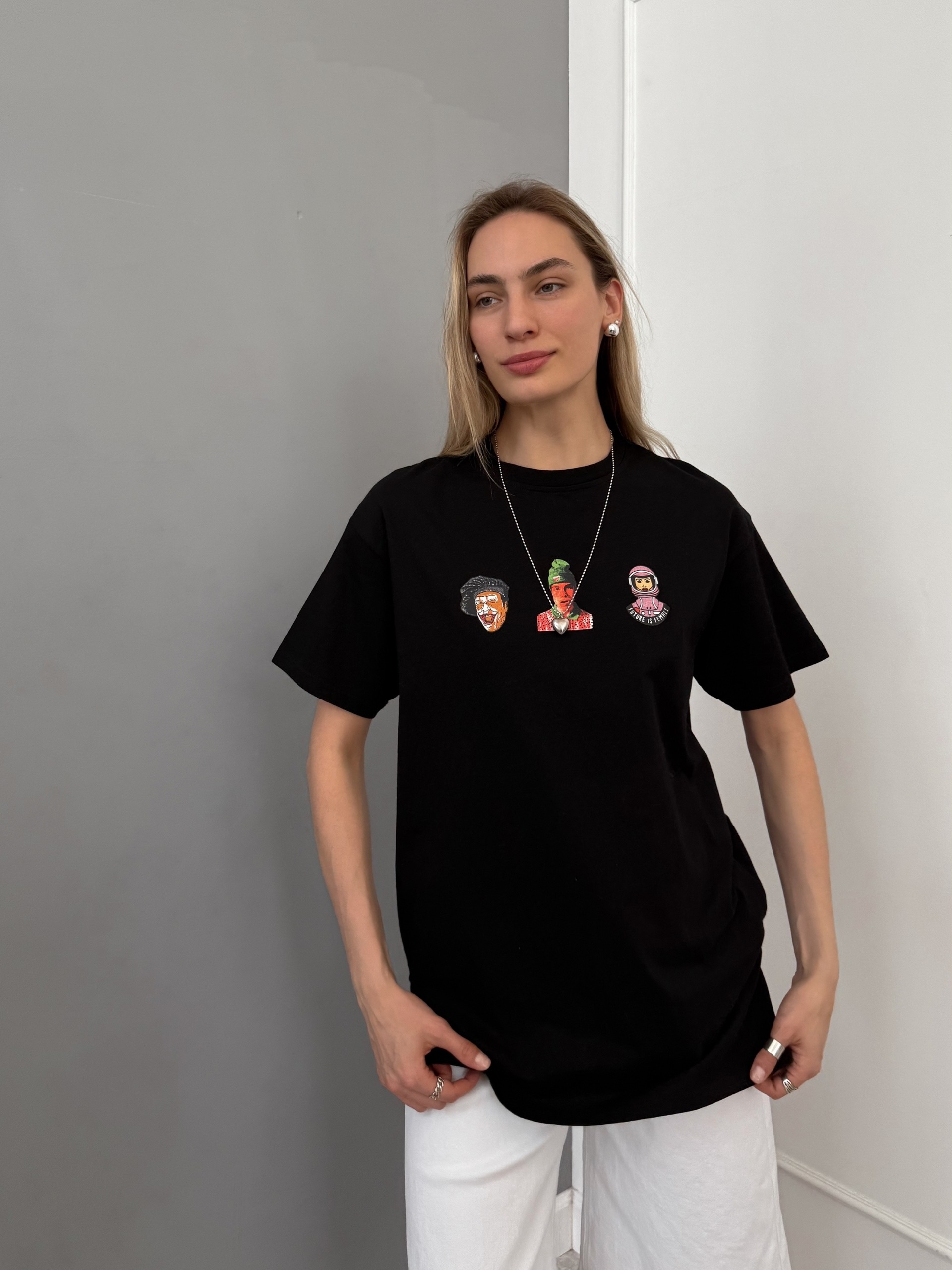 Футболка Just три человека