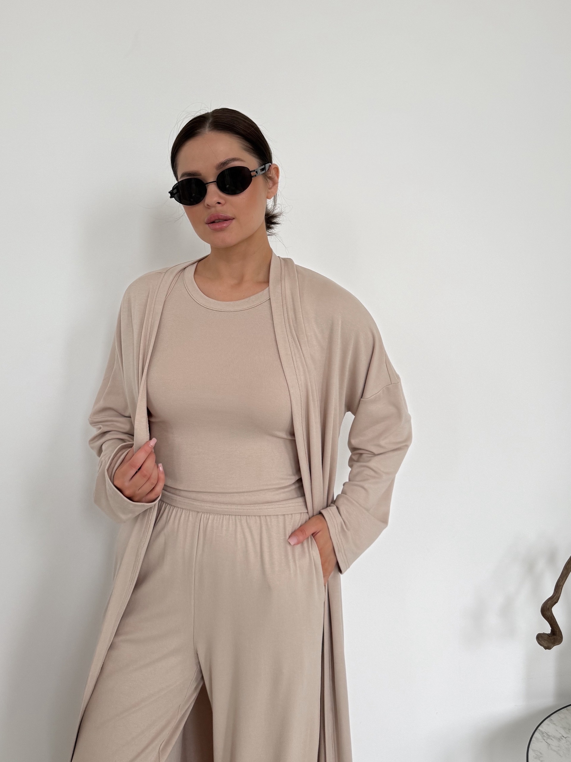 Костюм Avenue 312 кардиган+майка+кюлоты