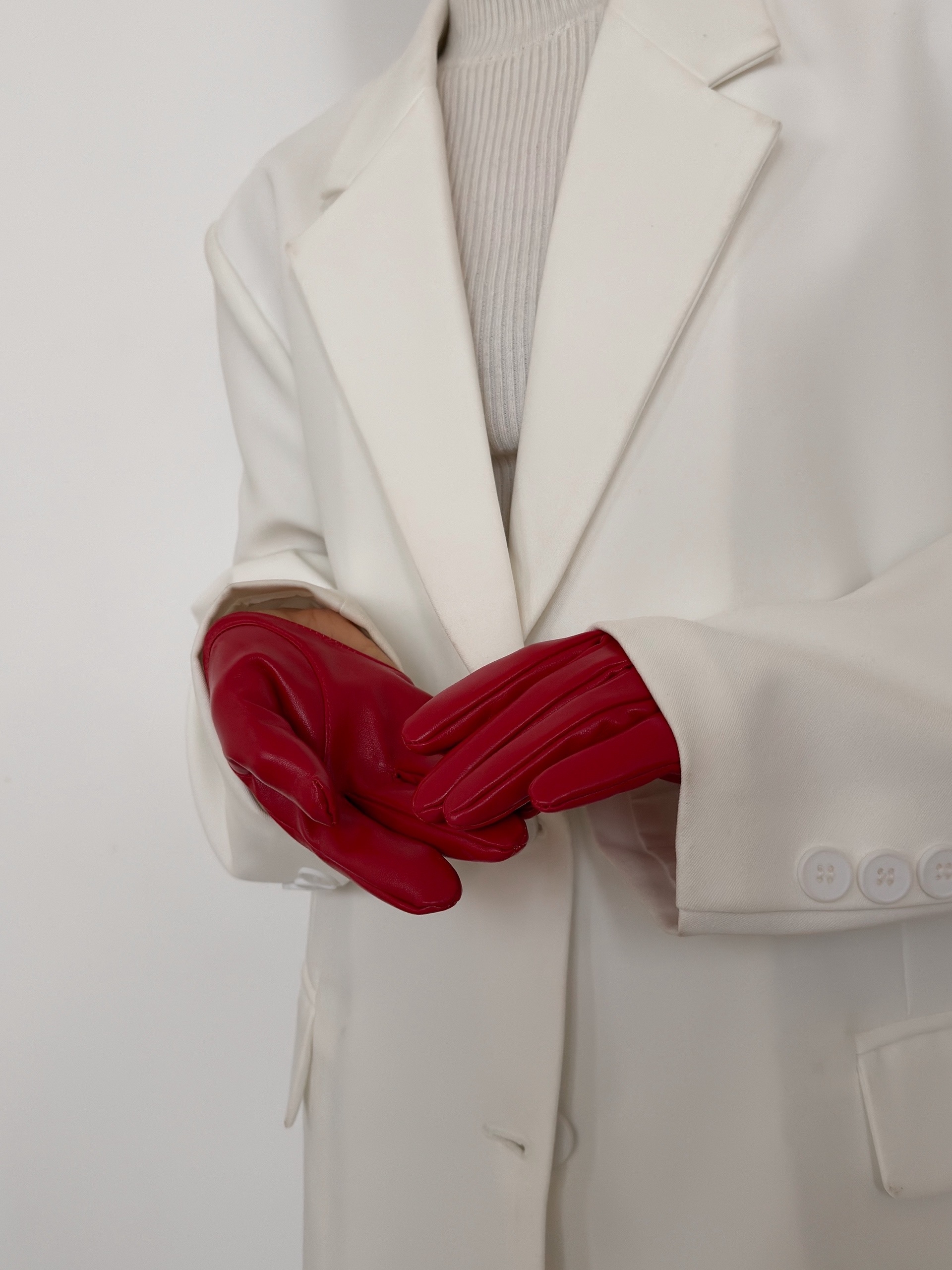 Перчатки кожа укороченные